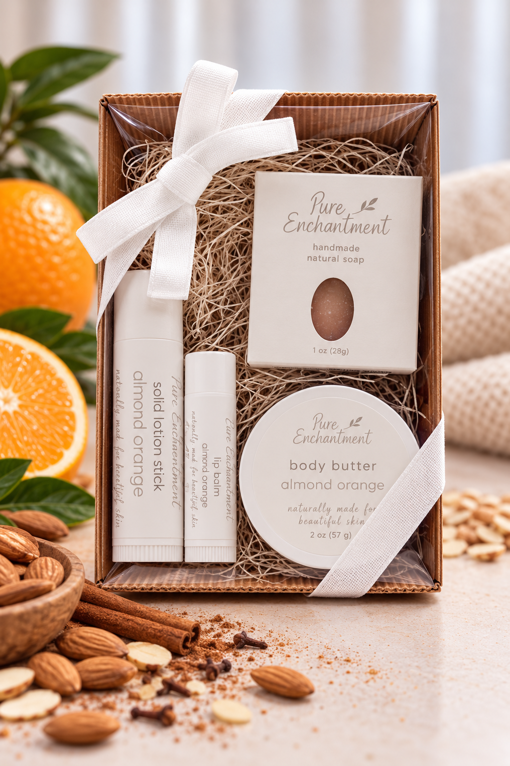 Almond Orange Travel Kit