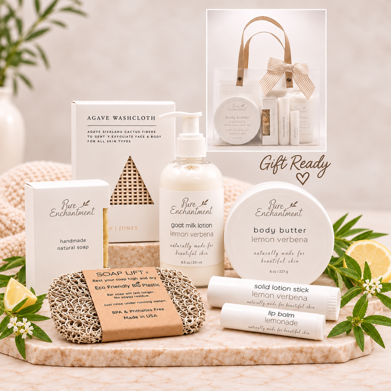 Pure Enchantment Lemon Verbena Spa Tote.png