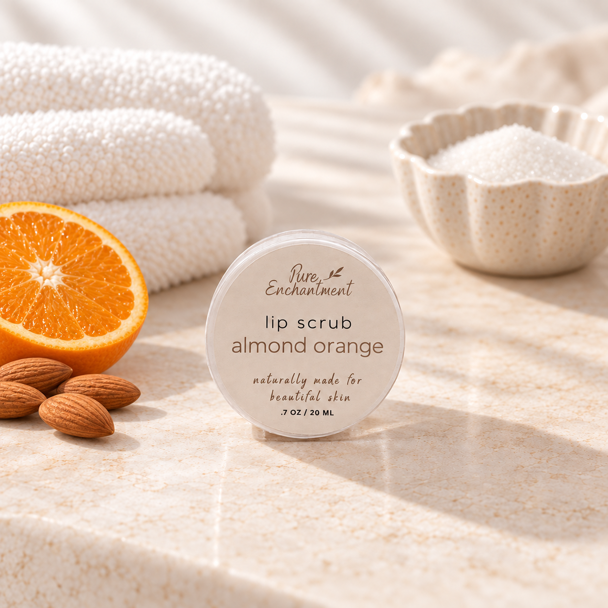 Almond Orange Lip Scrub