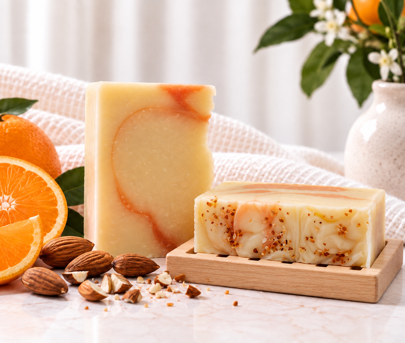 Almond Orange Natural Soap