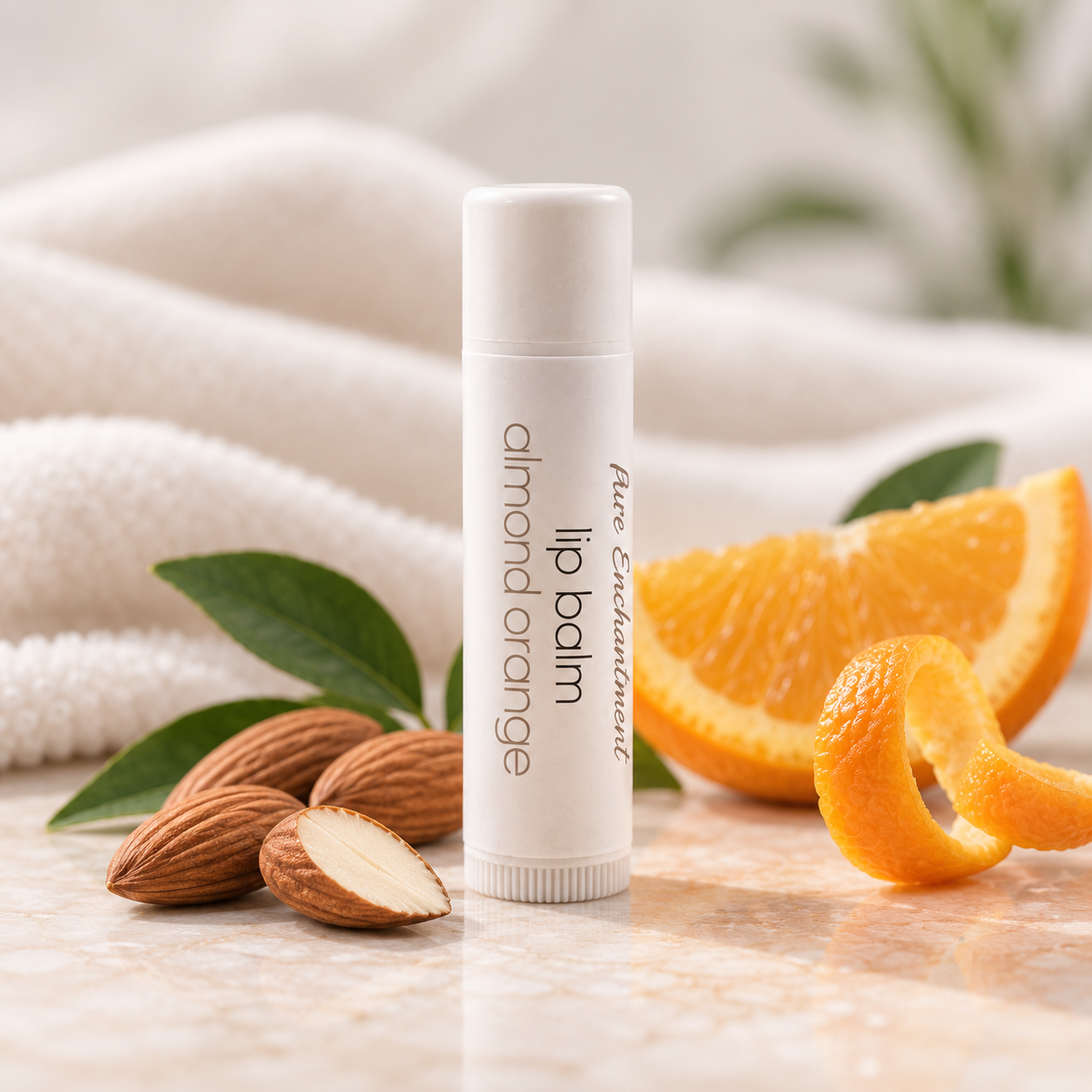 Almond Orange Lip Balm