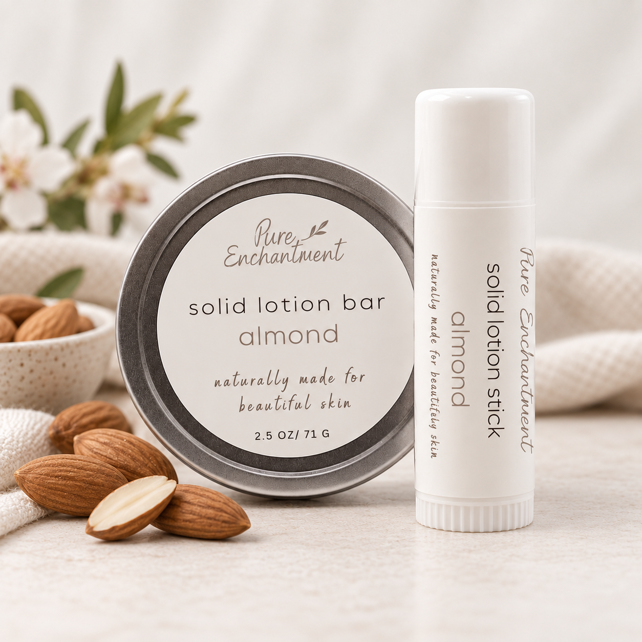 Almond Solid Lotion Bar