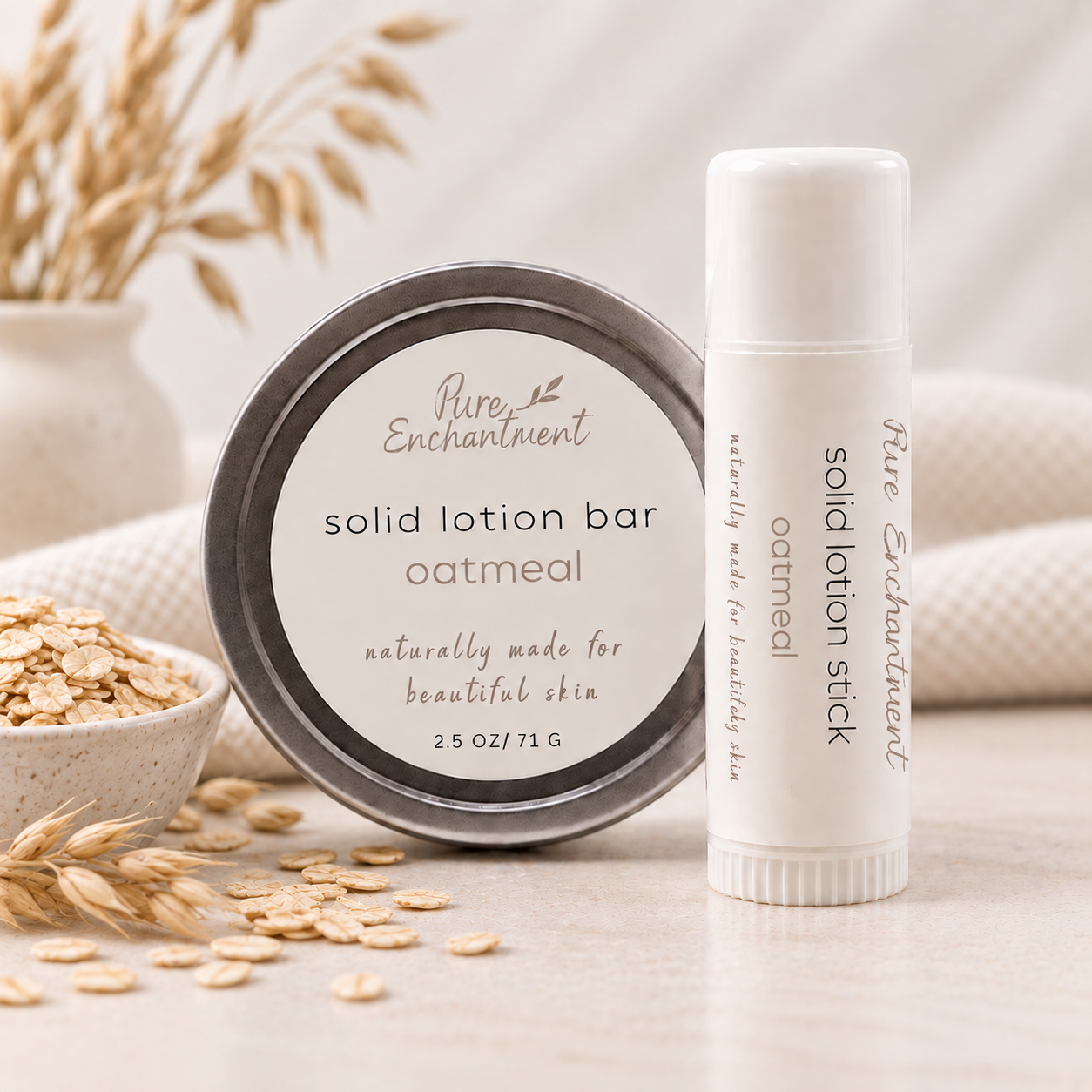 Oatmeal Solid Lotion Bar