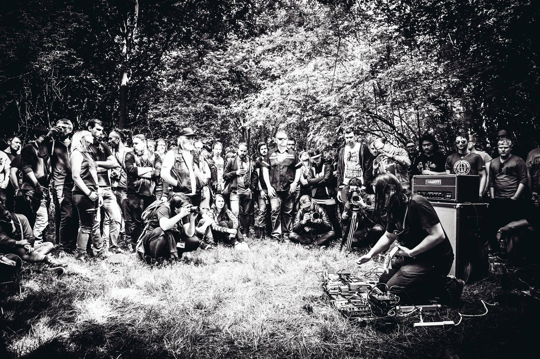 Thisquietarmy performing in the forest at #dnk15, picture by Davy De Pauw
