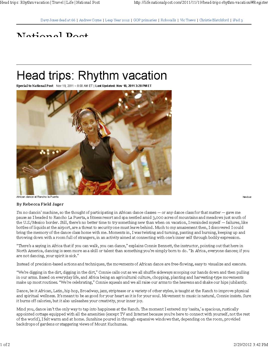 National Post Nov 19, 2011