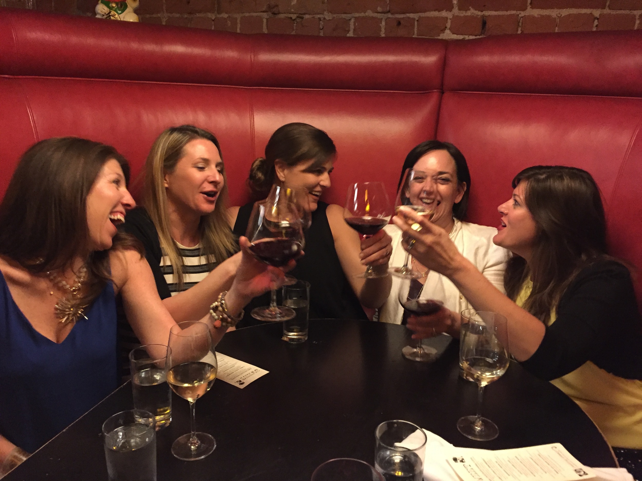 A group of soccer moms from 4 different states and one Canadian province celebrating their ladies' getaway at TAG restaurant.