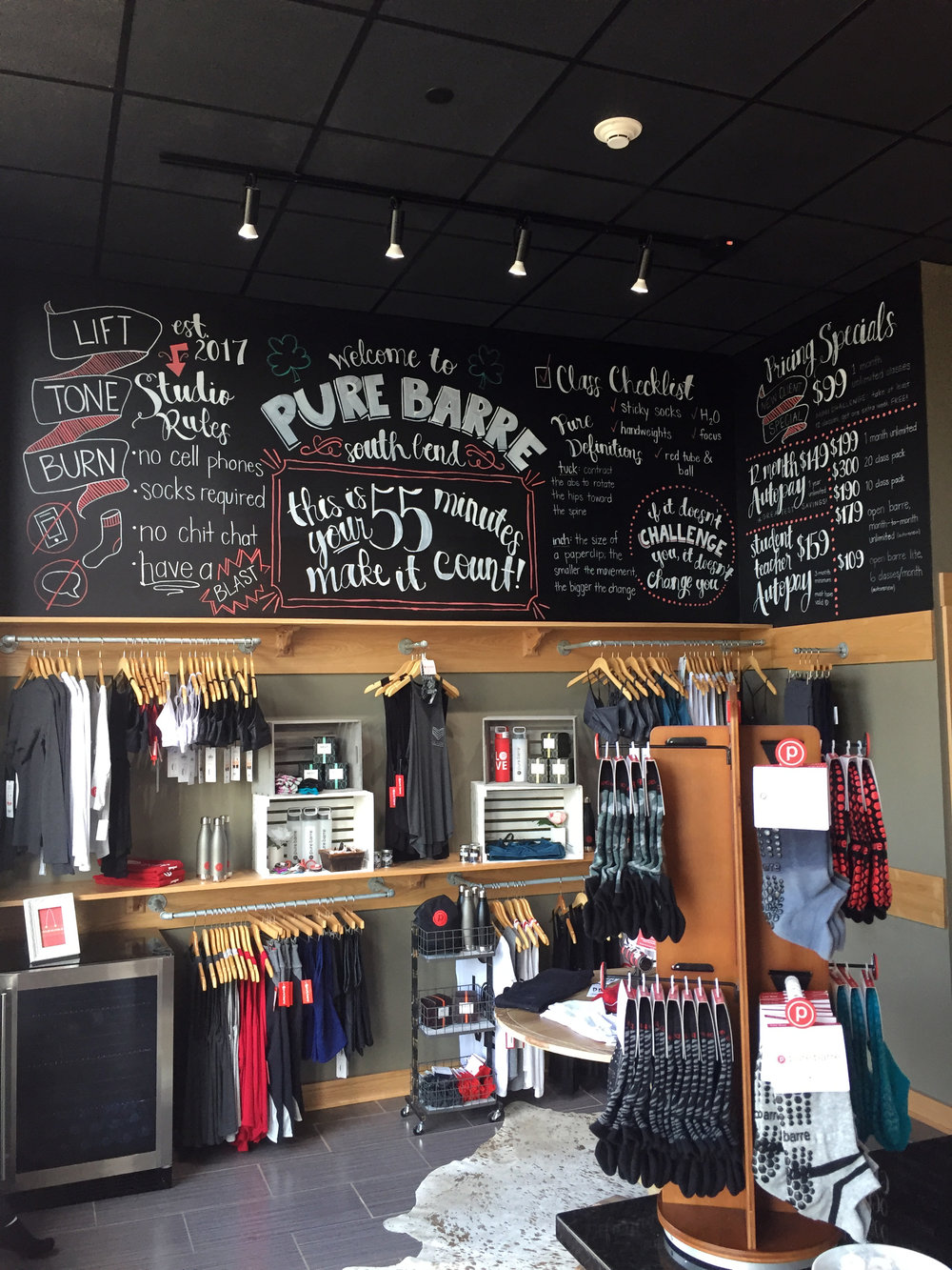 Pure Barre South Bend Mural — Brianna Dombo