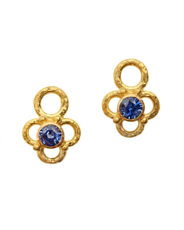 $2,400 Blue Sapphire with Wire Arches