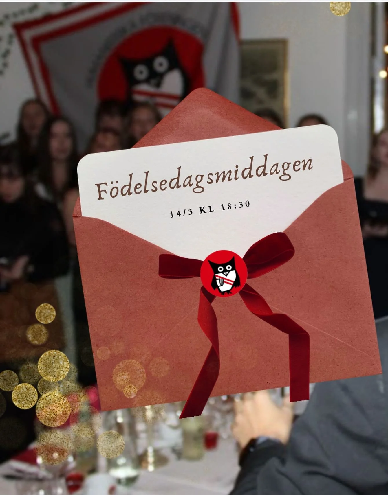 112 &aring;r av historia &ndash; en kv&auml;ll att minnas 🦉
Fira HumF:s f&ouml;delsedag med middag, dryck och s&aring;ng
14 mars 2026! 🎉

Var? Gula villan
Kl&auml;dkod? M&ouml;rk kostym
Sista anm&auml;lningsdag 8/3
https://forms.gle/Ybj6hqazMfq7Epw