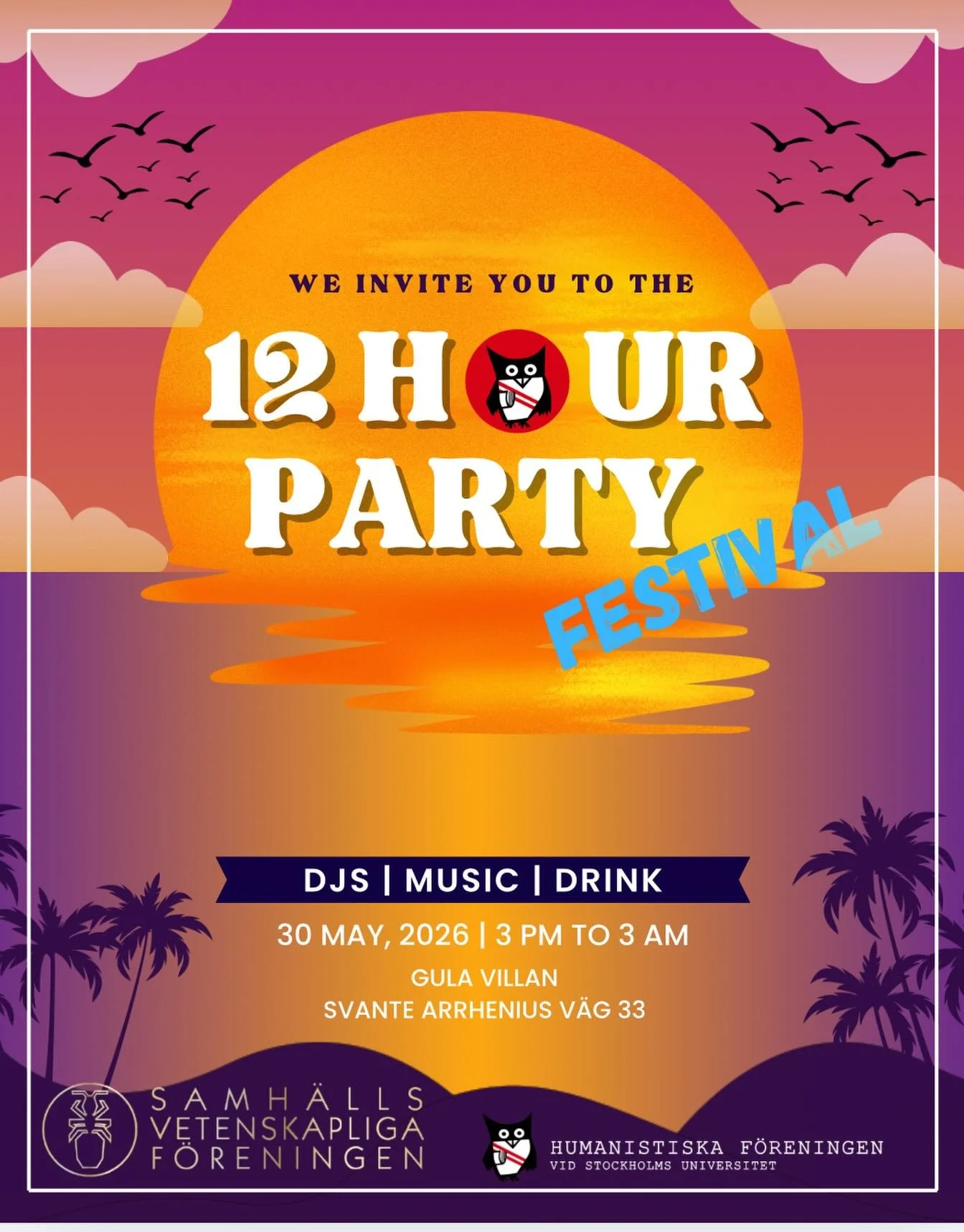 🔥 THE 12-HOUR PARTY IS BACK! 🔥

Get ready for the most iconic event of the year. We&rsquo;re bringing you the ultimate 12-hour party &mdash; bigger, louder, and wilder than ever.

Enjoy 12 hours of nonstop music, high-energy vibes, refreshing drink