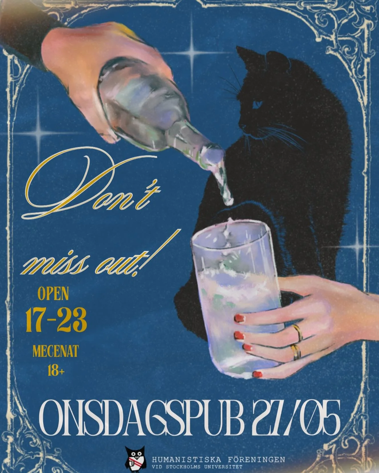 🌙🦉 Onsdagar k&auml;nns lite mjukare p&aring; Gula villan

Musiken spelas l&aring;gt, lamporna lyser varmt och n&aring;gonstans mellan f&ouml;rsta skrattet och sista l&aring;ten tar terminen n&auml;stan slut ✨
Kom f&ouml;rbi f&ouml;r en kv&auml;ll m