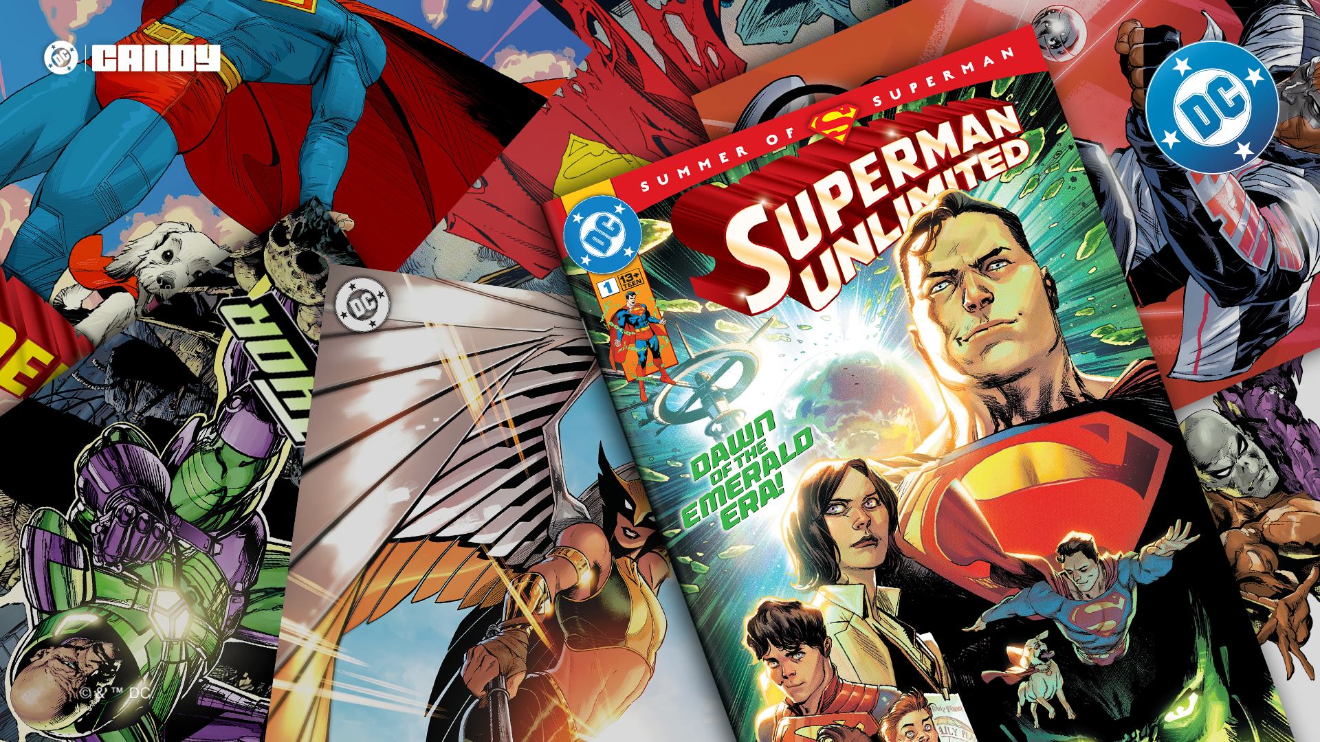 Superman Unlimited DC3 Animated Covers Movie Tie-In Campaign