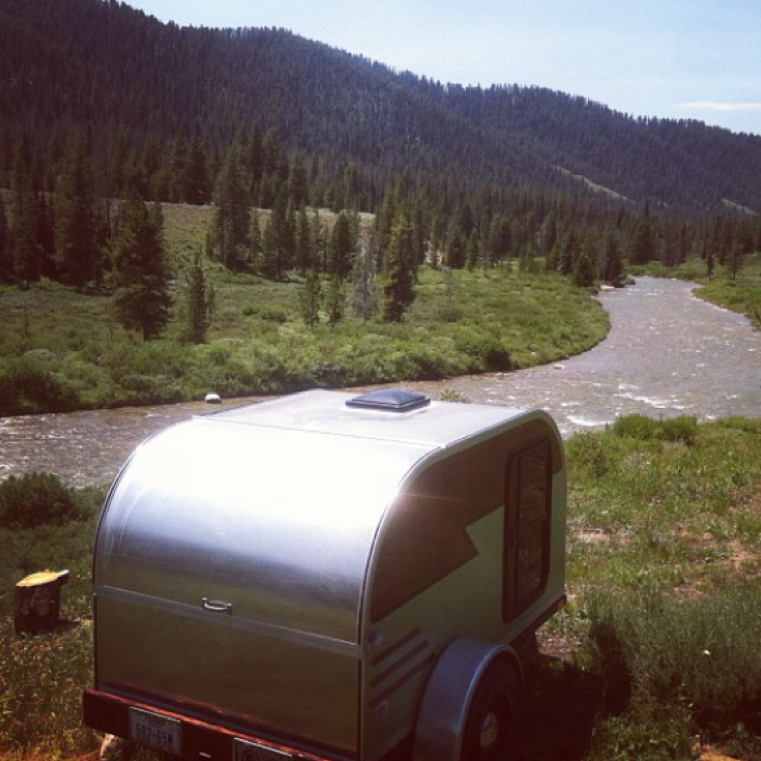 The Comanche Cocoon off grid in Wyoming