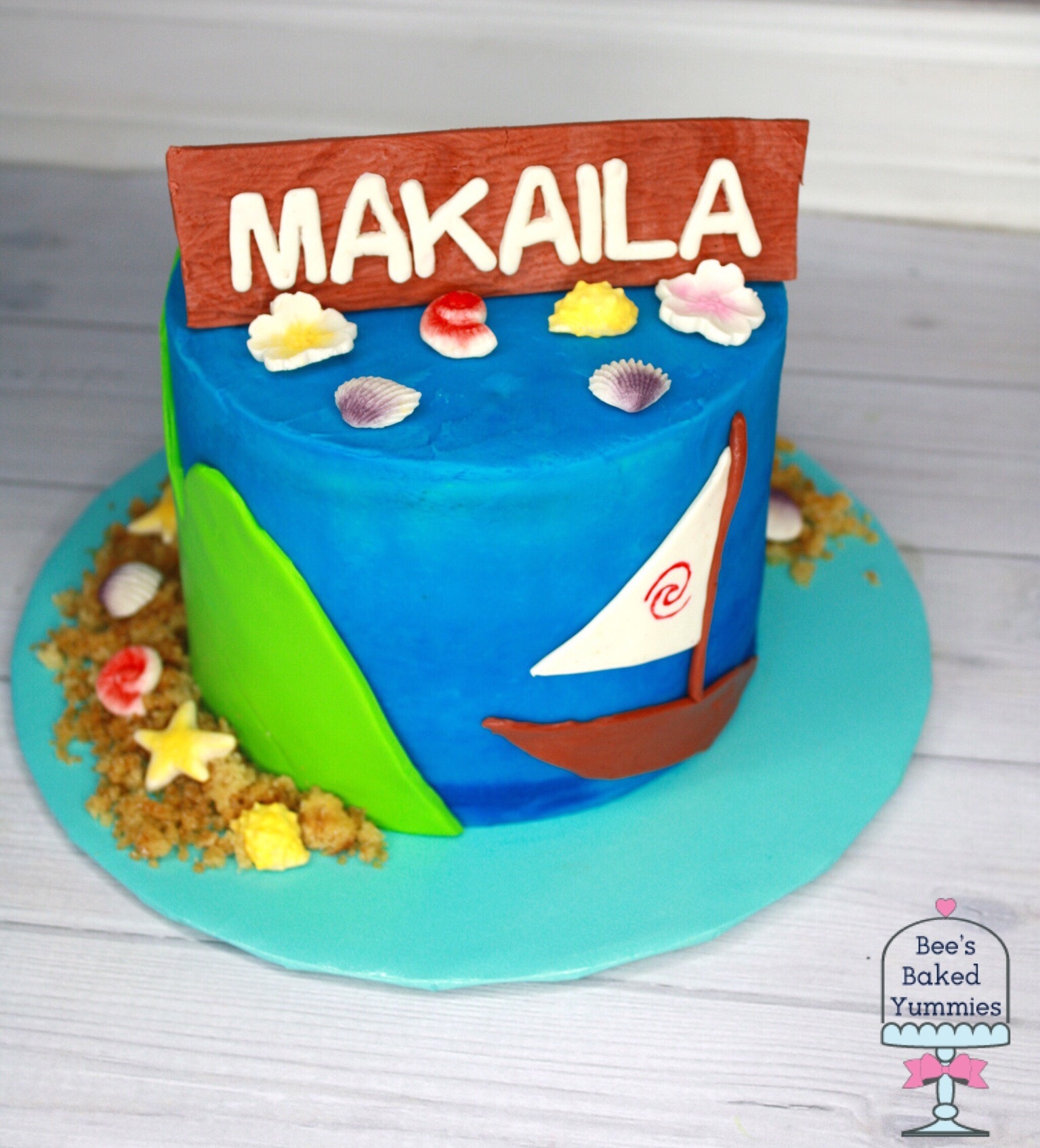 Moana Birthday Cake