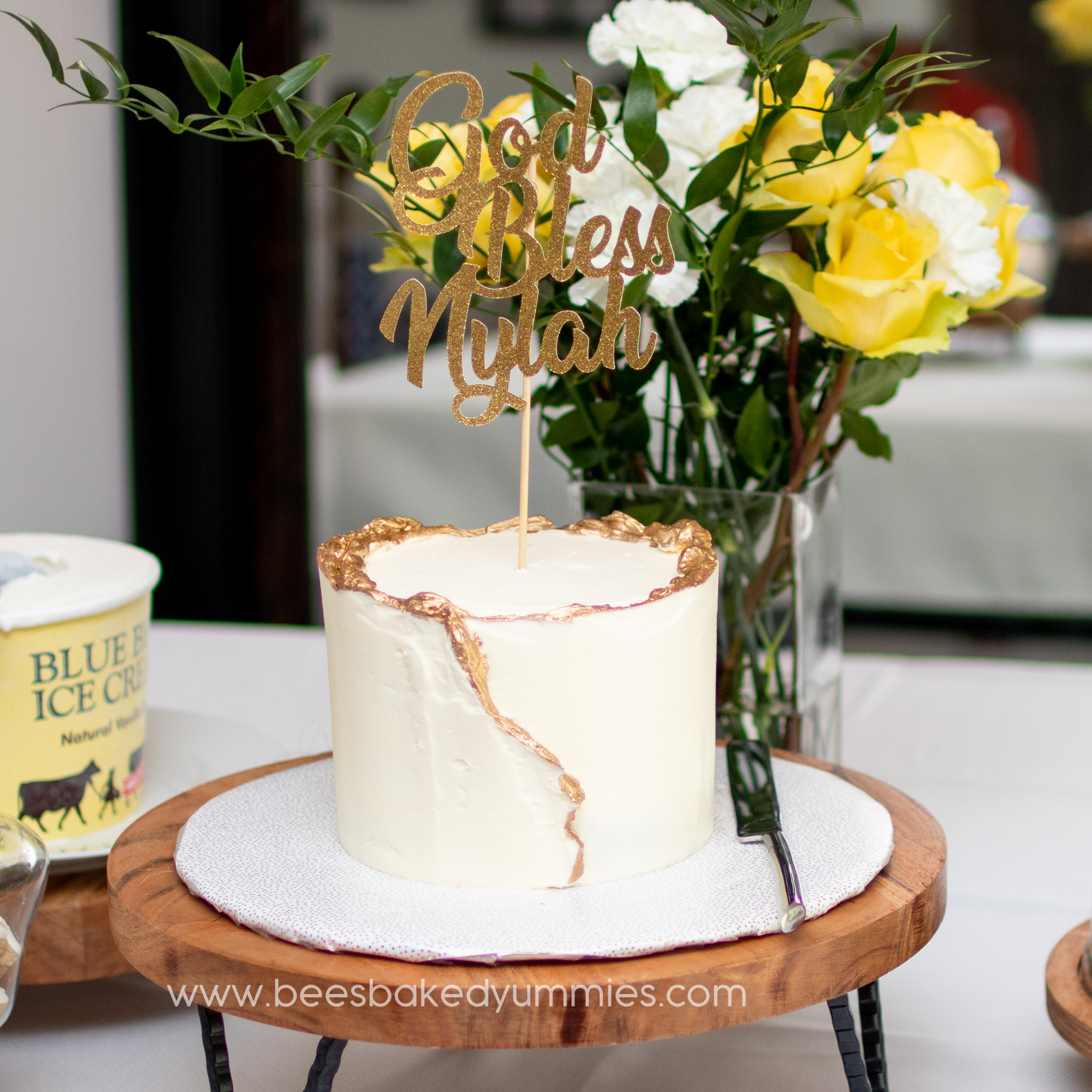 Baby Dedication Cake