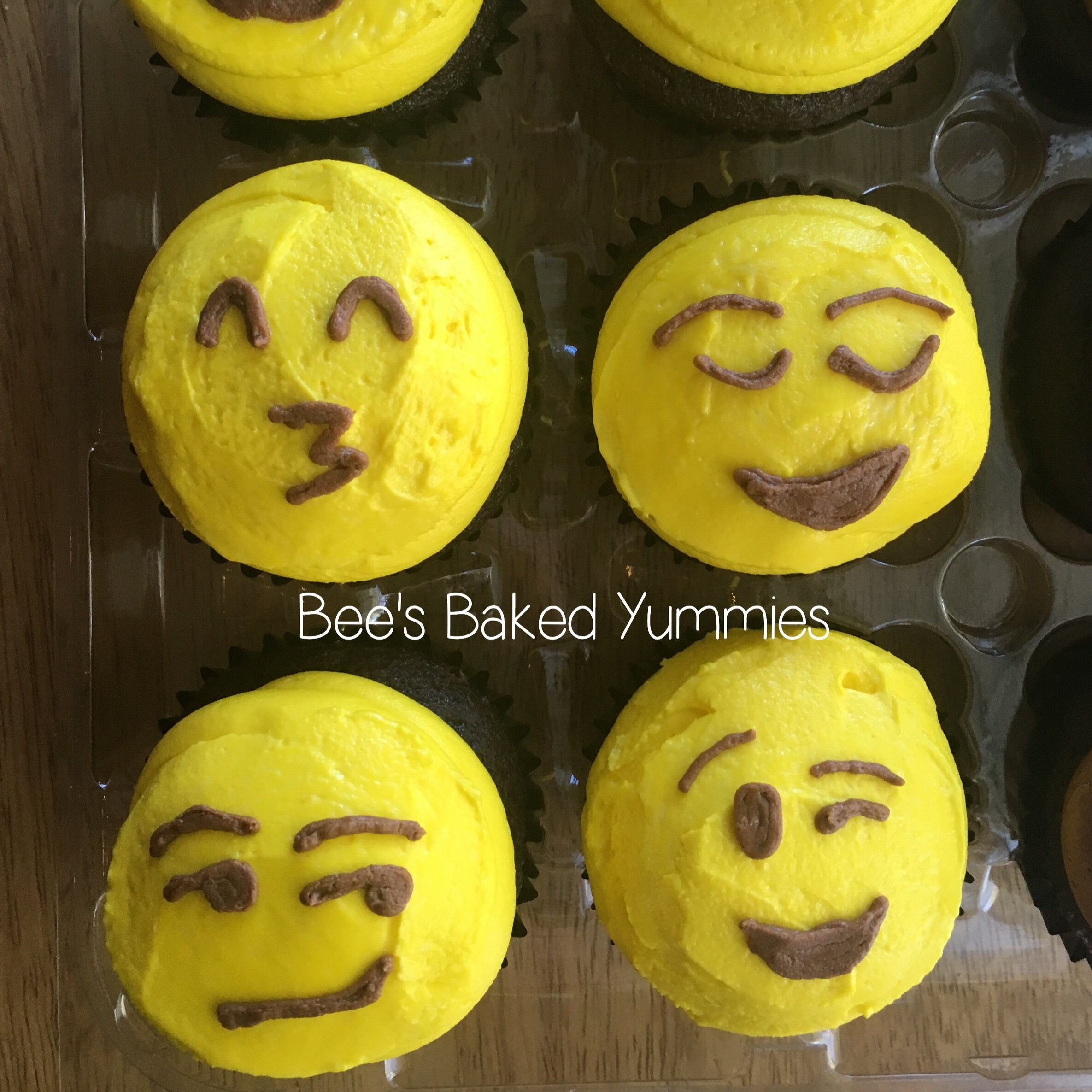 Buttercream Emoji Cupcakes