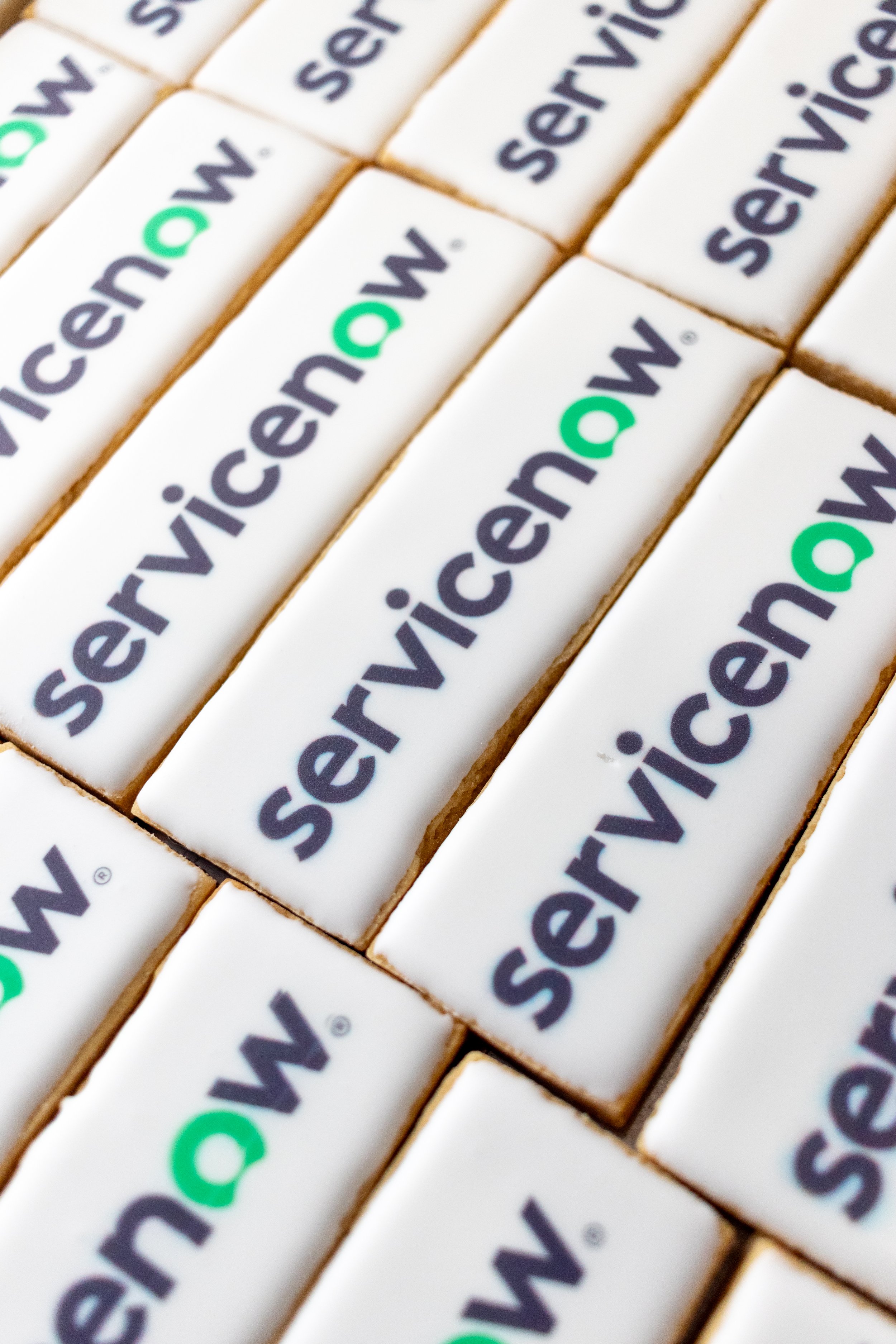 Printed ServiceNow Logo Cookies