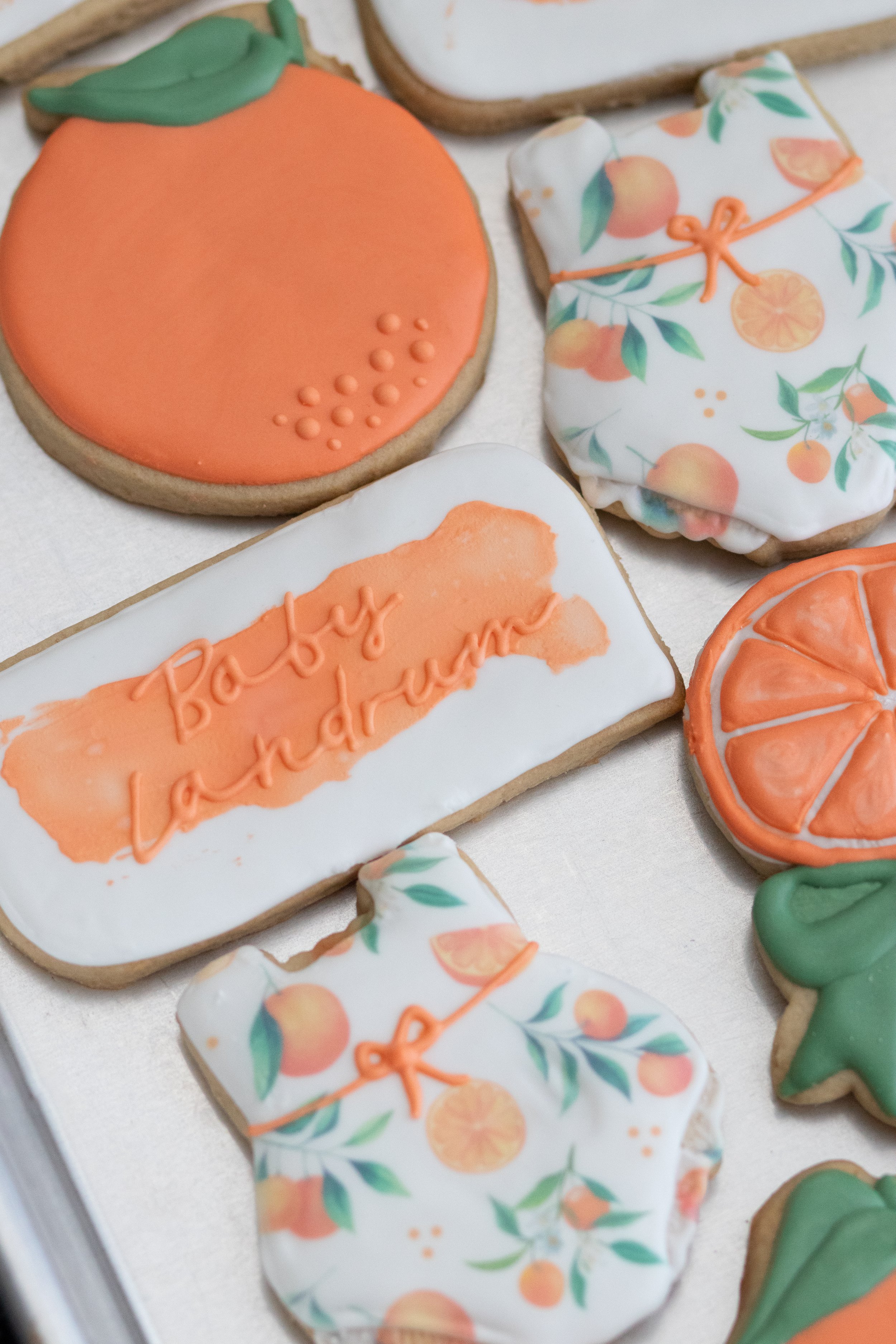 Little Cutie Baby shower cookies