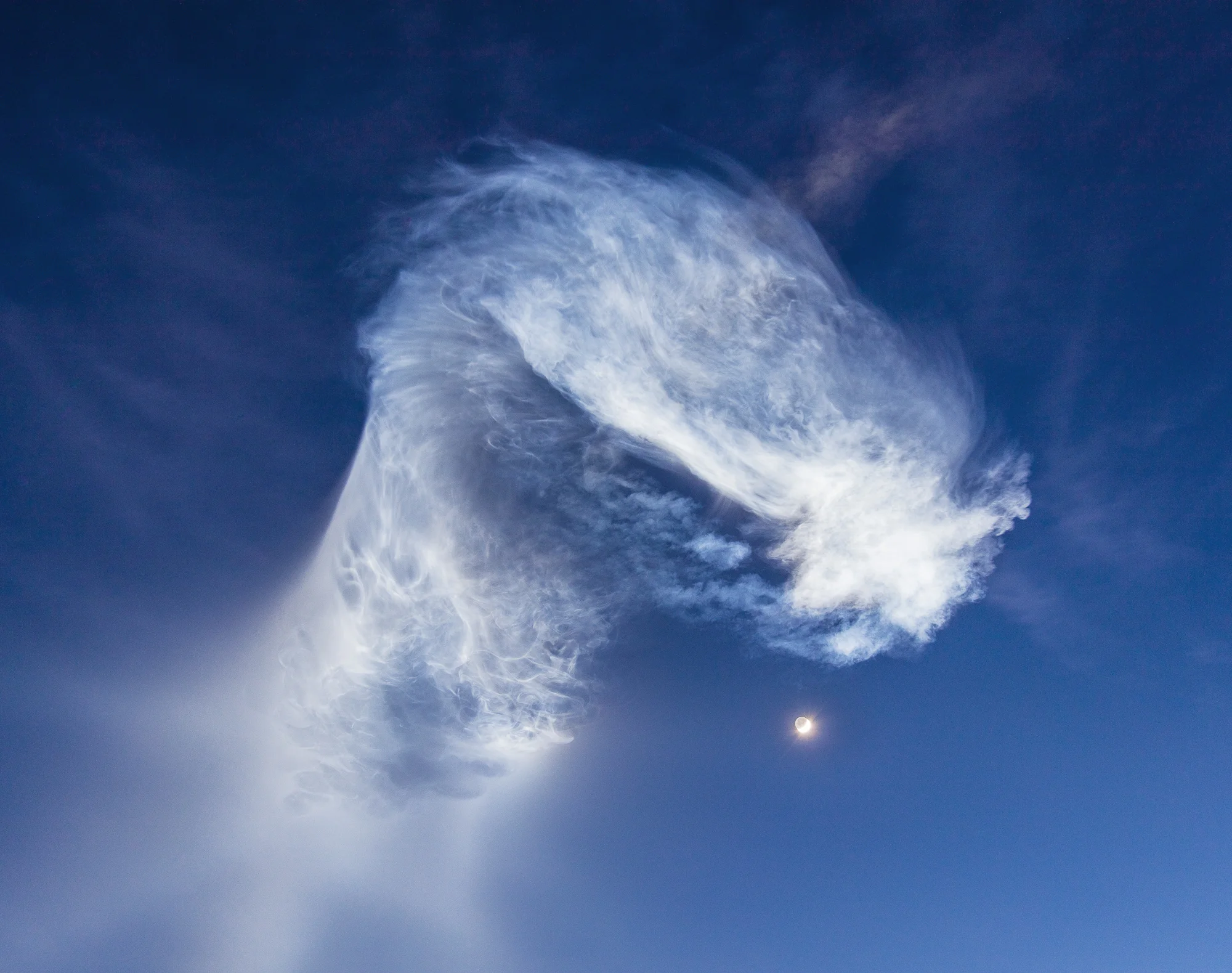 Space X Falcon 9 Exhaust Plume