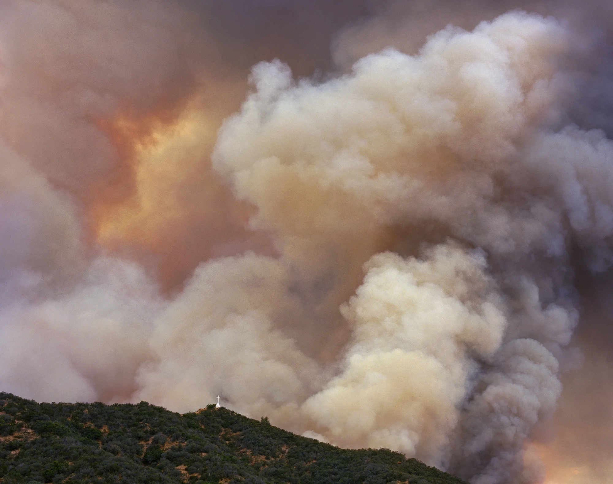 La Tuna Fire Mount McGroarty Cross