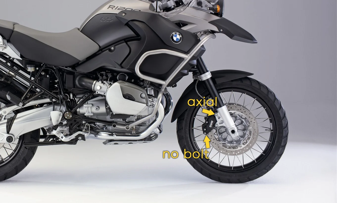 Bike WITHOUT Radial Calipers - It won't fit!
