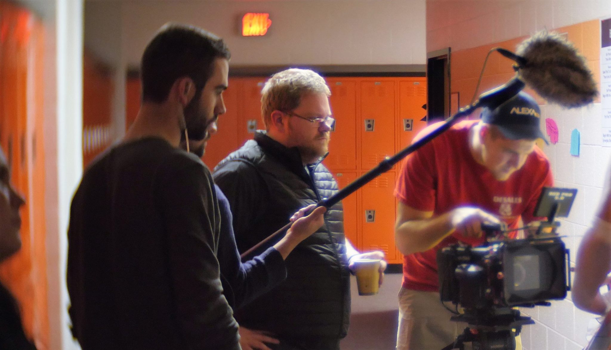 Director Cory Pratt and DP Matt Herbertz on set