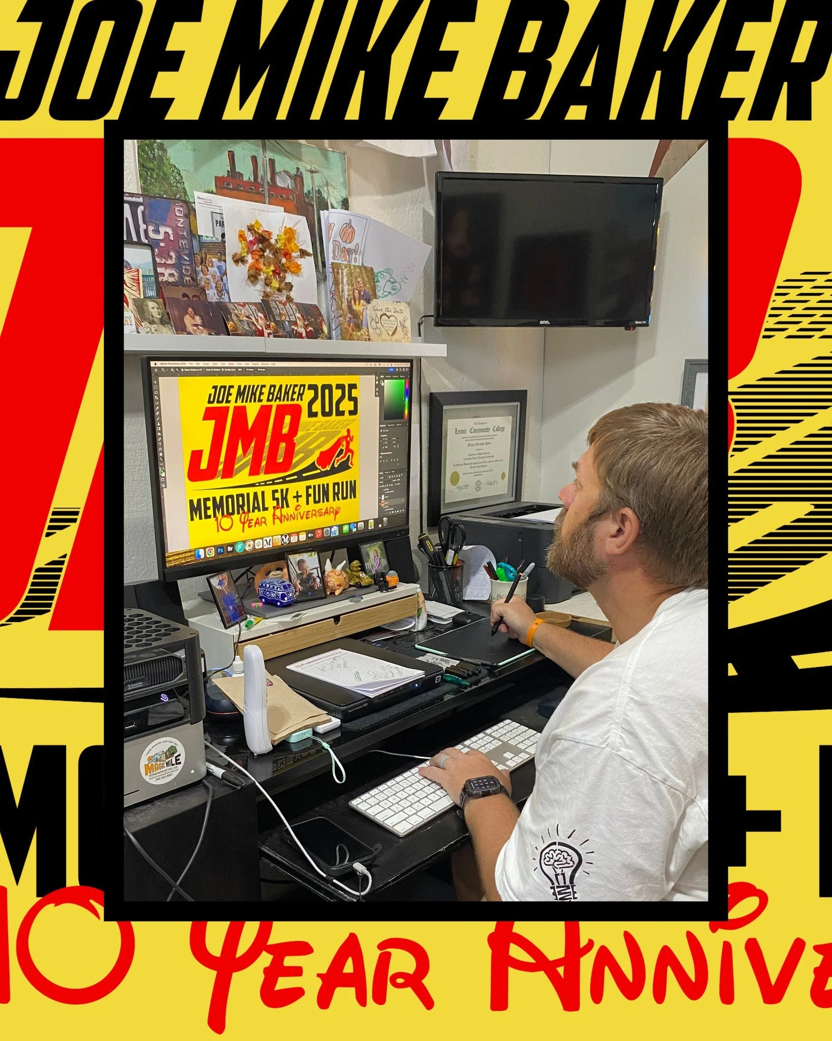 Always a pleasure helping good folks with their event like JMB Memorial 5K and Fun Run.  We've printed their shirts all 10 years!  Joe Mike was a dear friend of our family and we are happy to help carry on his legacy!