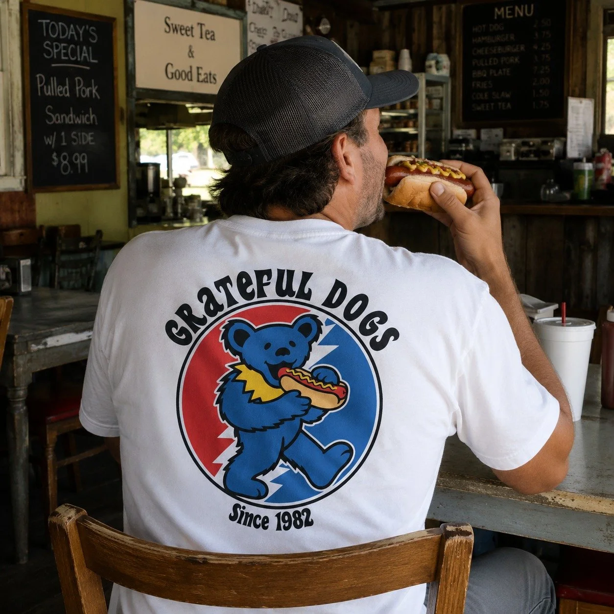 Love these groovy tees for The Captain's Corner.  Thank you, Jackie Elmore, for being such a loyal customer...we always have fun bringing your ideas to life!

Call or email us if we can print some custom apparel for your brand, school, church or team