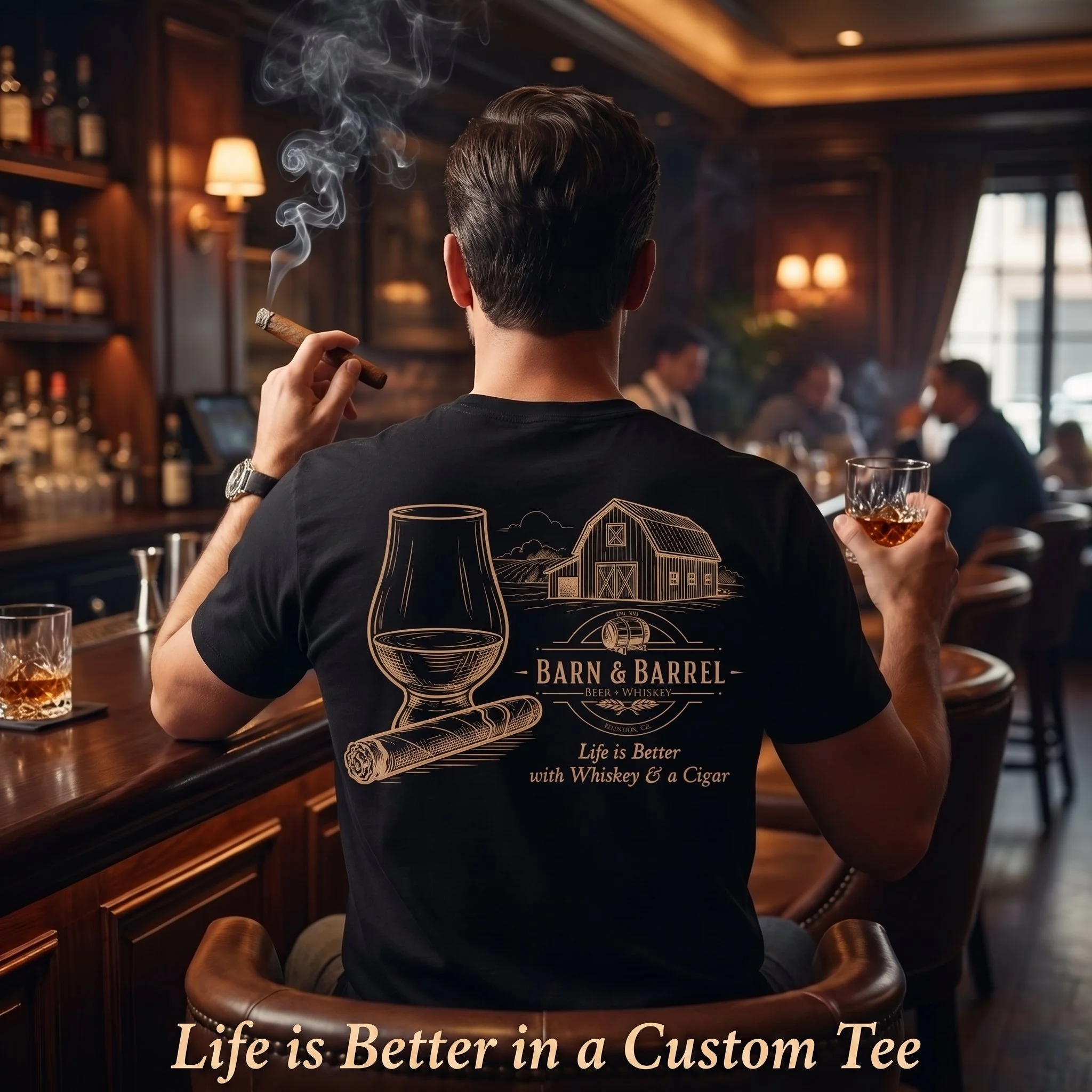 Custom tees for Barn &amp; Barrel just went out this week.  Go see them for some of the finer things in life and grab a tee as well!