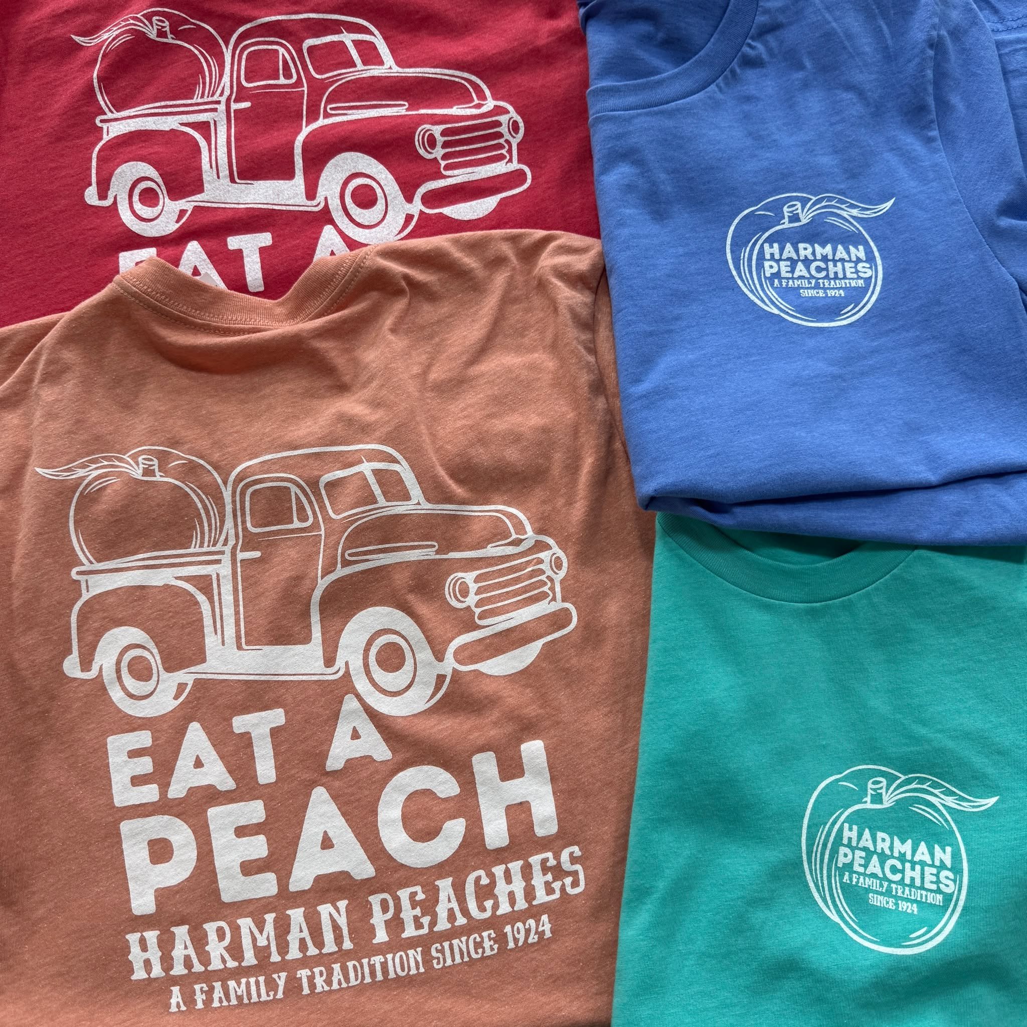 Peach Perfect!  Thanks to Harman Peaches  for your order!

Call or email us if we can print some custom apparel for your brand, school, church or team.

252-522-8001
brandon@bpotterphoto.com
