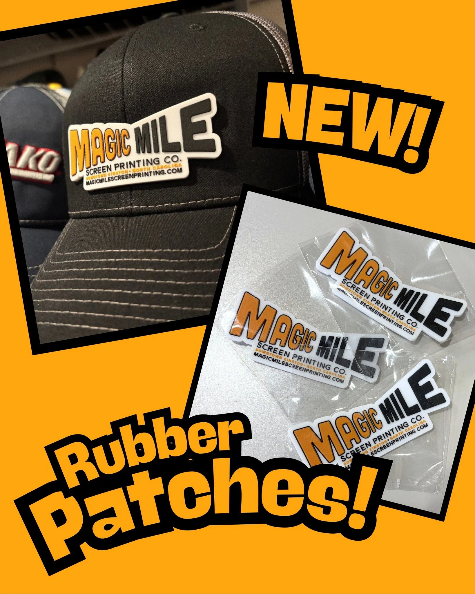 New Item Alert!  We now have the capability to produce hats with rubber patches.  These patches can be multicolor and certain areas can be recessed or raised.  They are a very professional way to represent your business!  We have a large variety of h