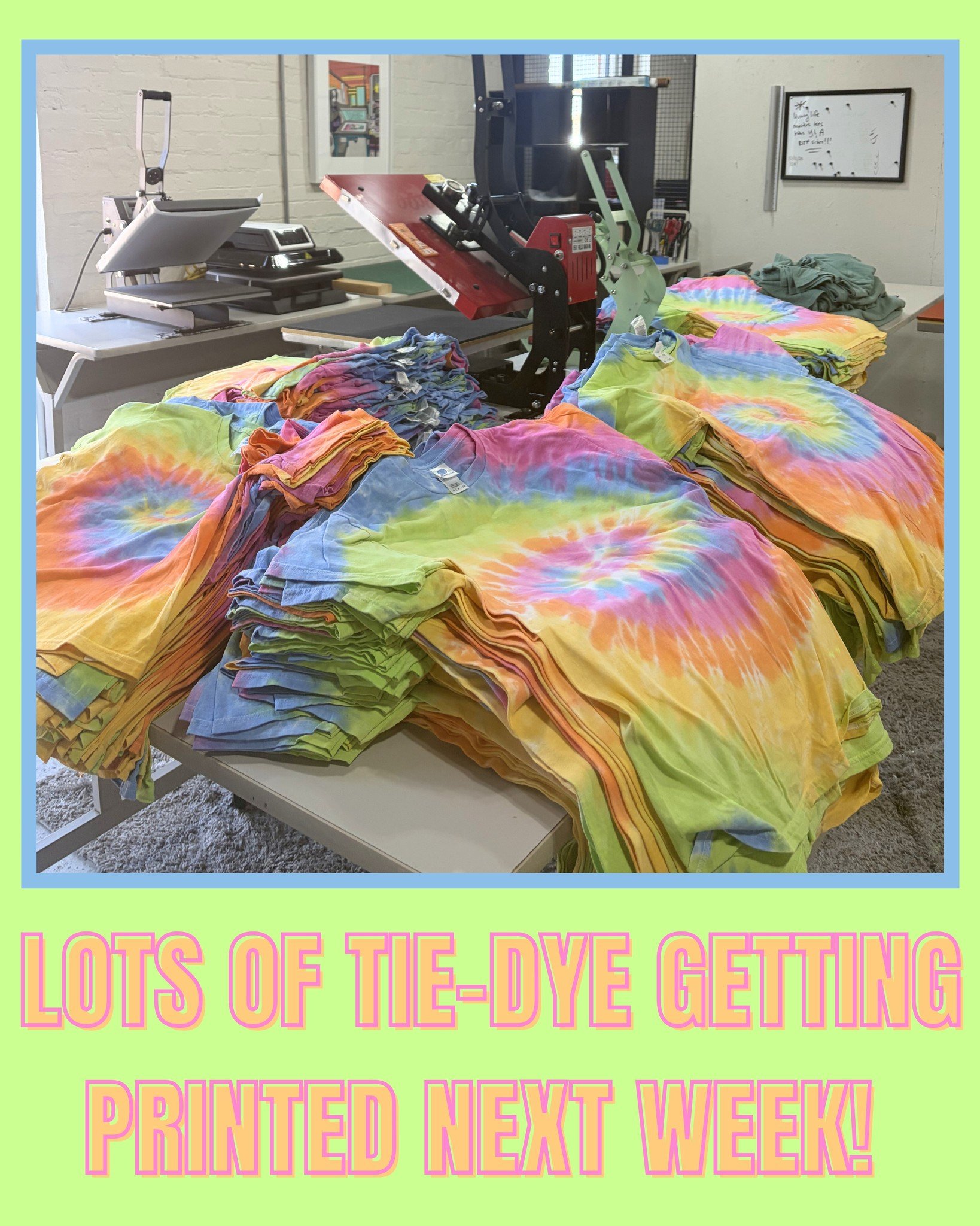 We're getting a little hypnotized by all these tie dyes!!! We can get a variety of colorways in tie dye patterns.  MOOVES DANCE STUDIO will be looking sharp at their recital in these!