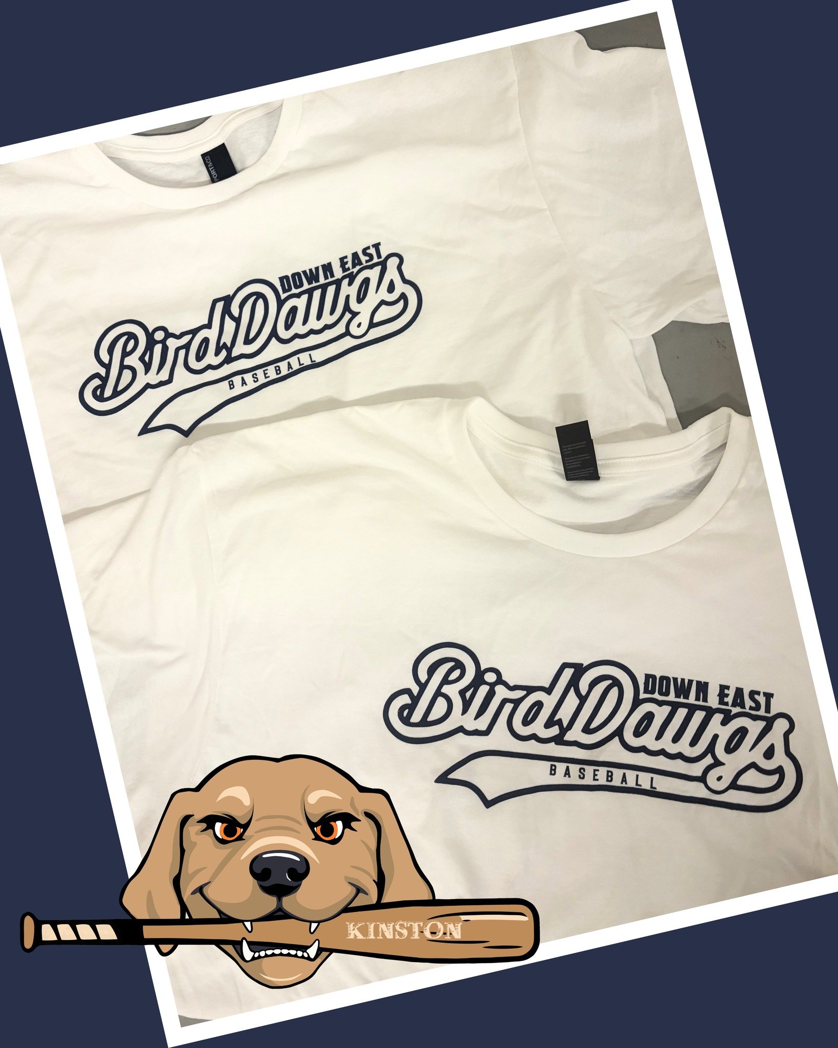 1000 shirts were delivered to the Down East Bird Dawgs this week for a tshirt giveaway night.  Looking forward to the start of their second season here in K-Town!