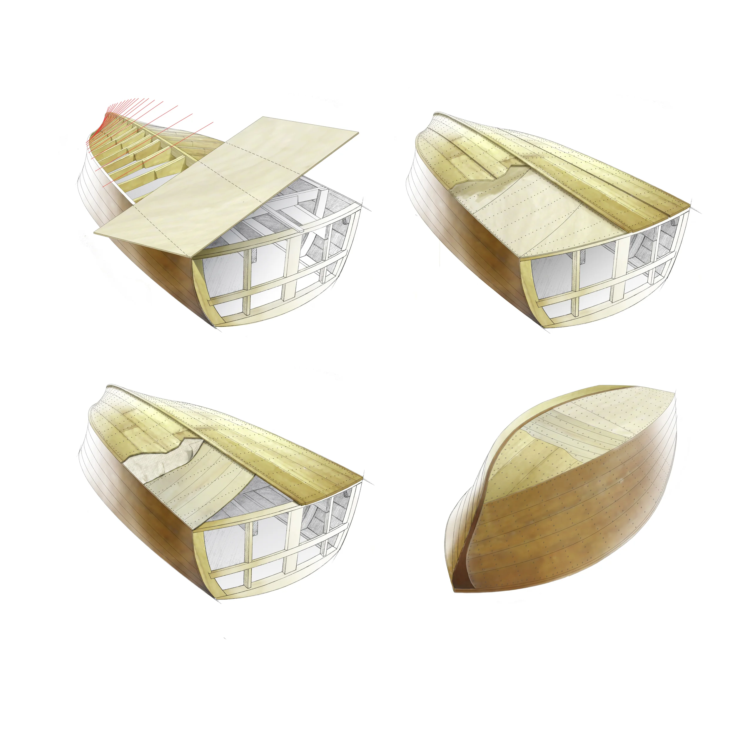 Four Phases of Repairing a Runabout Floor Commissioned by Wooden Boat Magazine