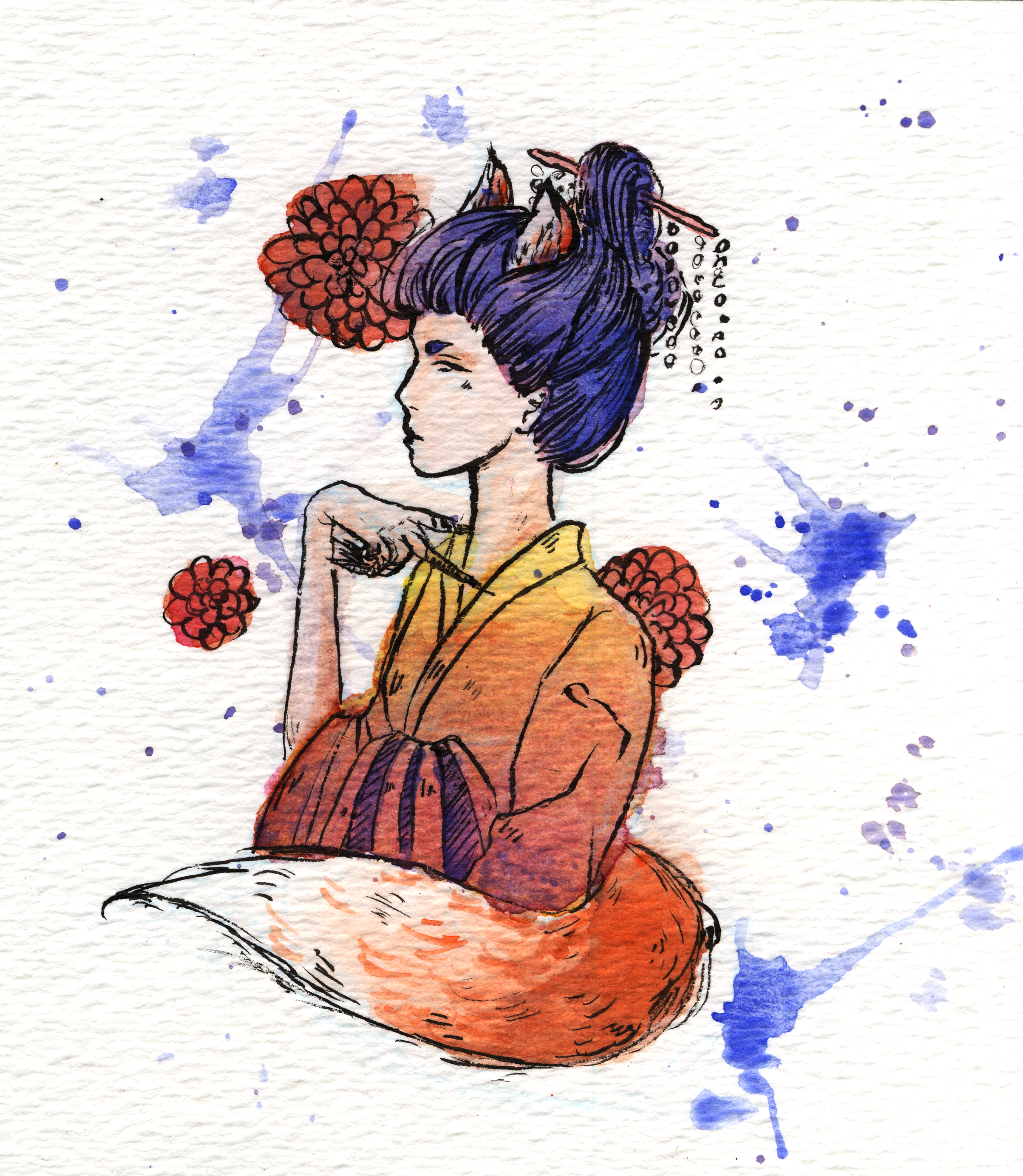 Inktober - Kitsune