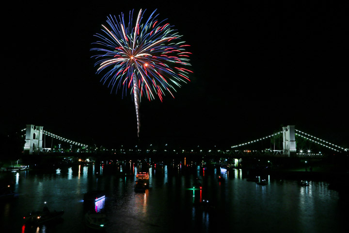 WACO COMMUNITY BAND TUESDAY, JULY 4 For more than 20 years, the 40 plus members of the Waco Community have accompanied the H-E-B Fireworks with patriotic favorites.