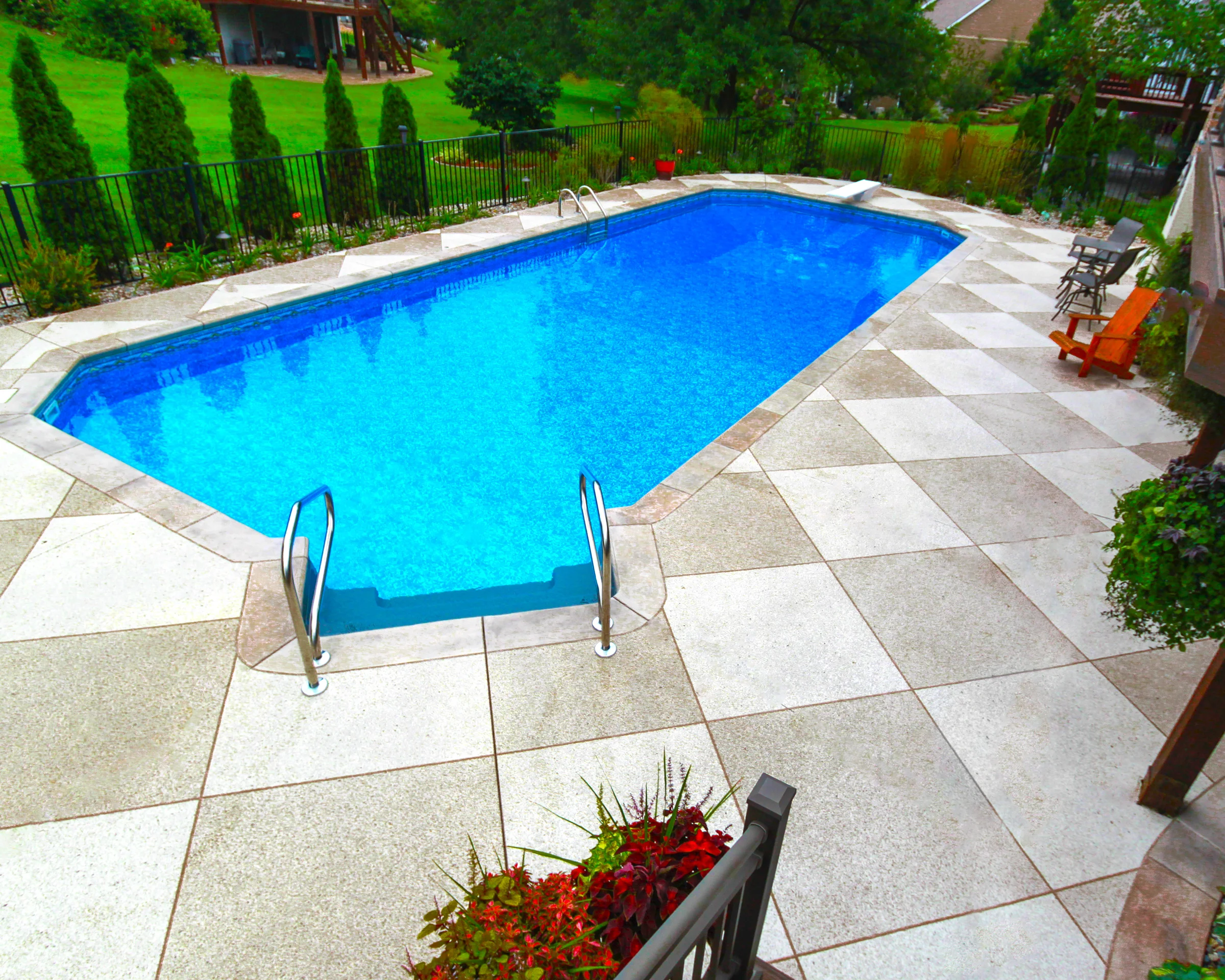 62 | Emerald Pool. Walk In Steps, Diving Board