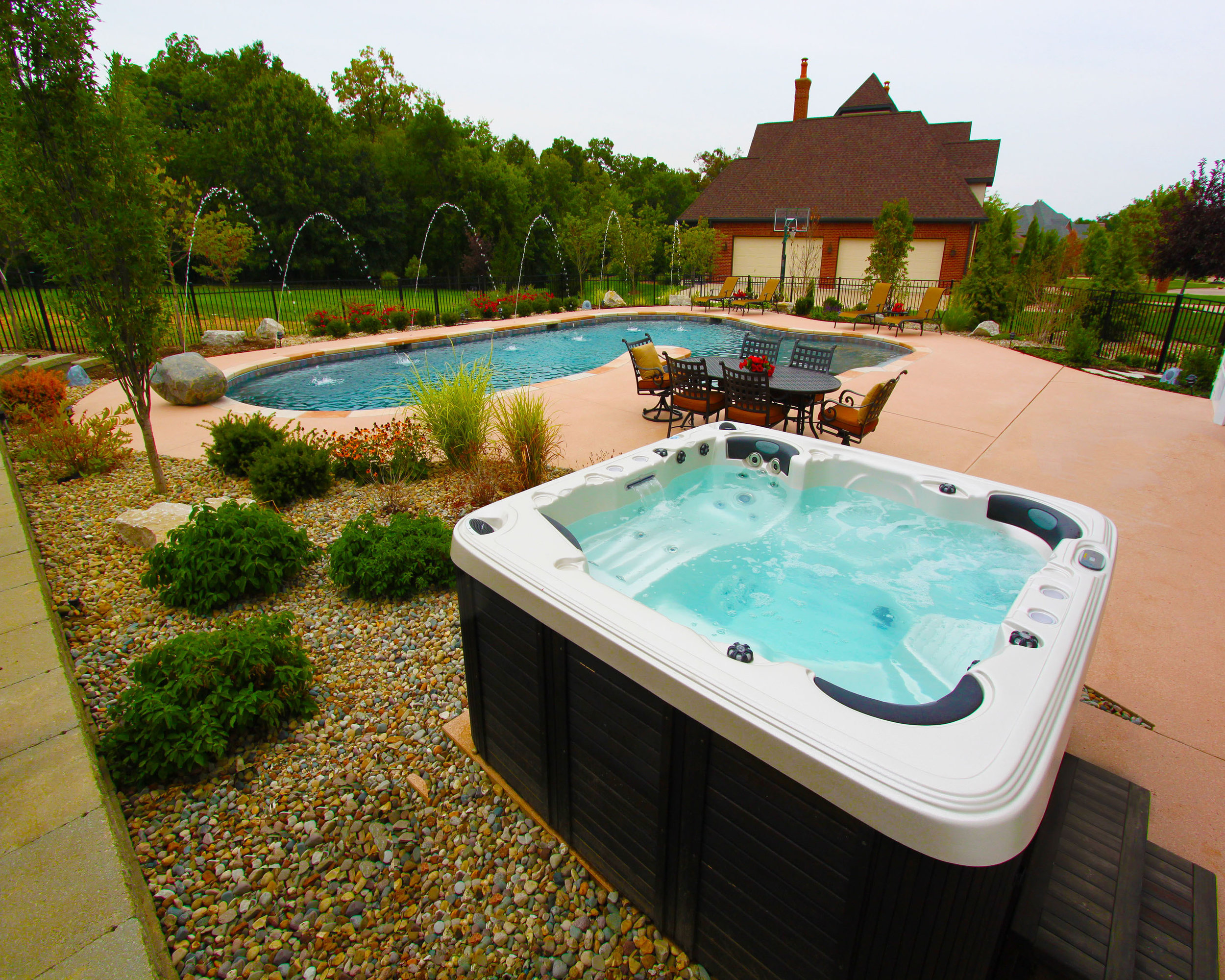 Or enhancing your pool party with an area for the adults to enjoy?