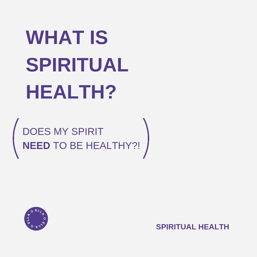 How is your spiritual health hun? SWIPE ➡️

Taking care of your spirtual health will positively impact your relationships....

Do you hear people refer to themselves as spiritual and not really know what the deal is? That's because for some reason we