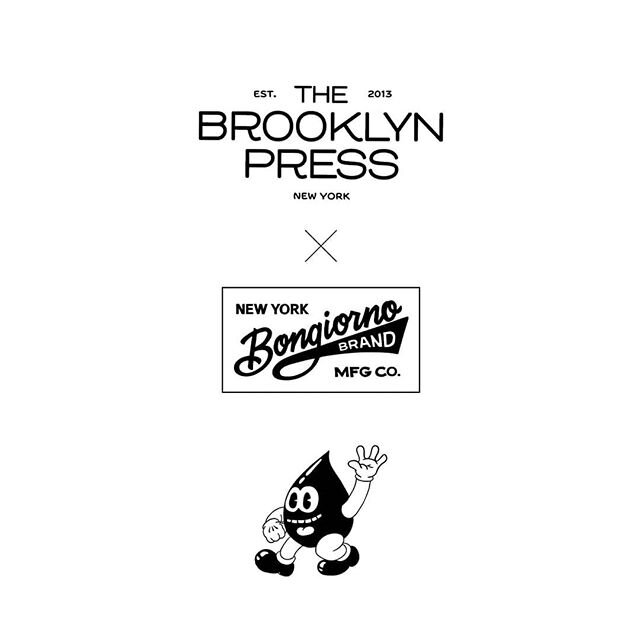 Couldn't be happier to continue our partnership with friends &amp; collborators @bongiorno mfg killing the game in BK with the highest quality headwear design and manufacturing and so much more! .
.
.
.
#printmakefriendsrepeat #thebrooklynpress #bong