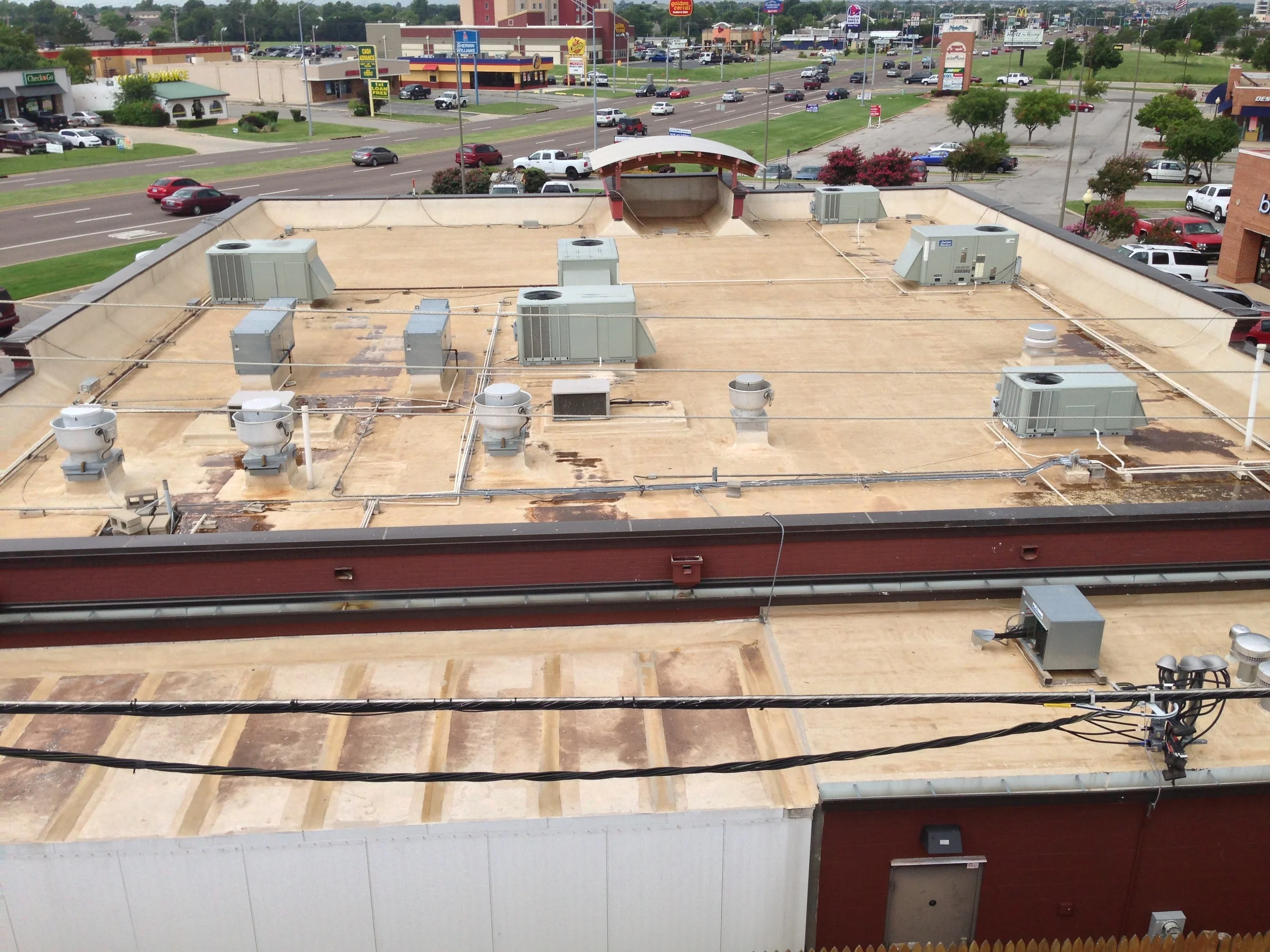 Hideaway Pizza Roof | BEFORE