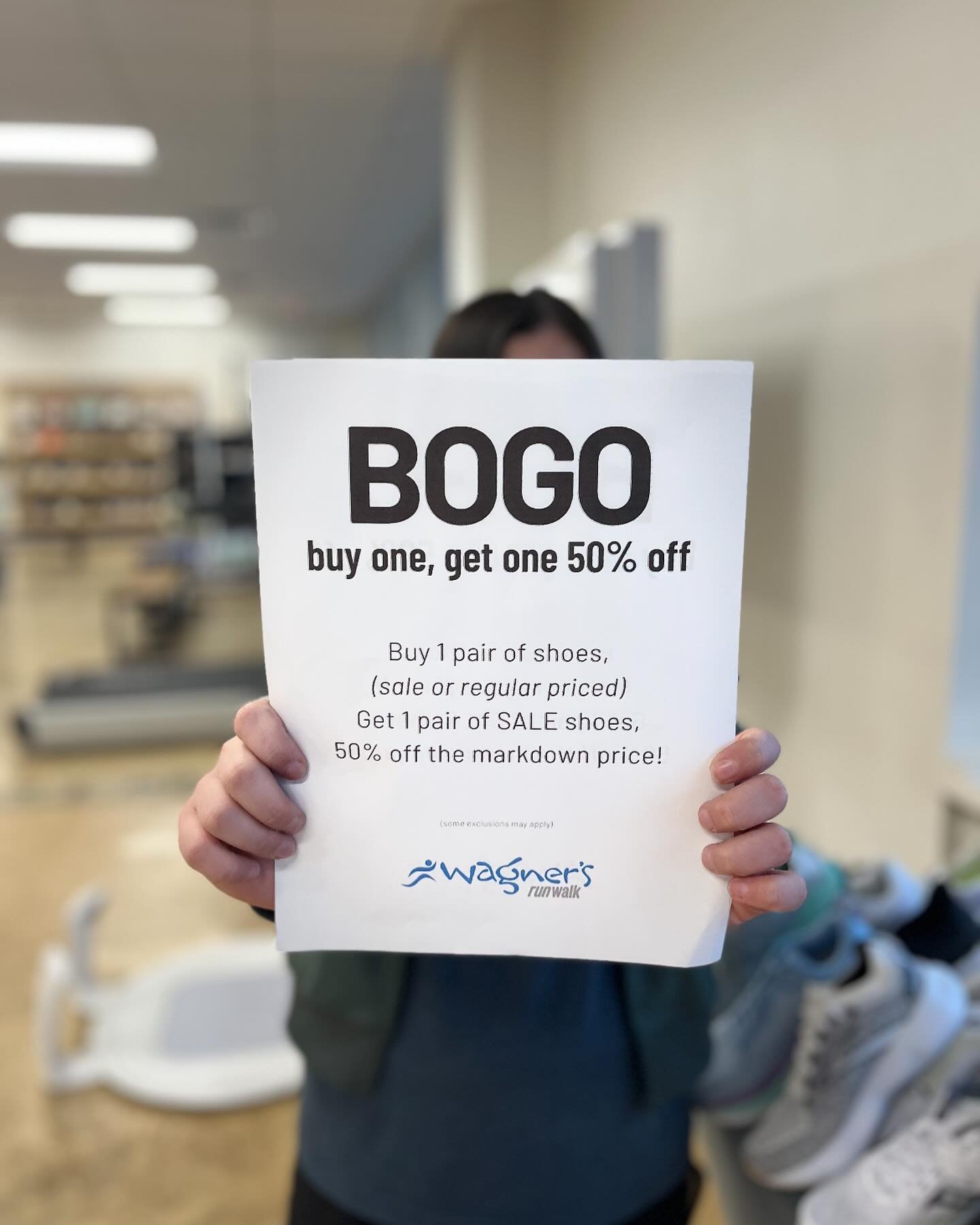 ‼️ BOGO 50% OFF SALE SHOES! Now- Sun, June 22!

👟 Buy one shoe in store (regular priced or sale), and get a SALE shoe 50% off the markdown price!

🛍️ Checkout out other exclusive deals like EXTRA 25% off SALE apparel! Shop great savings on some of 