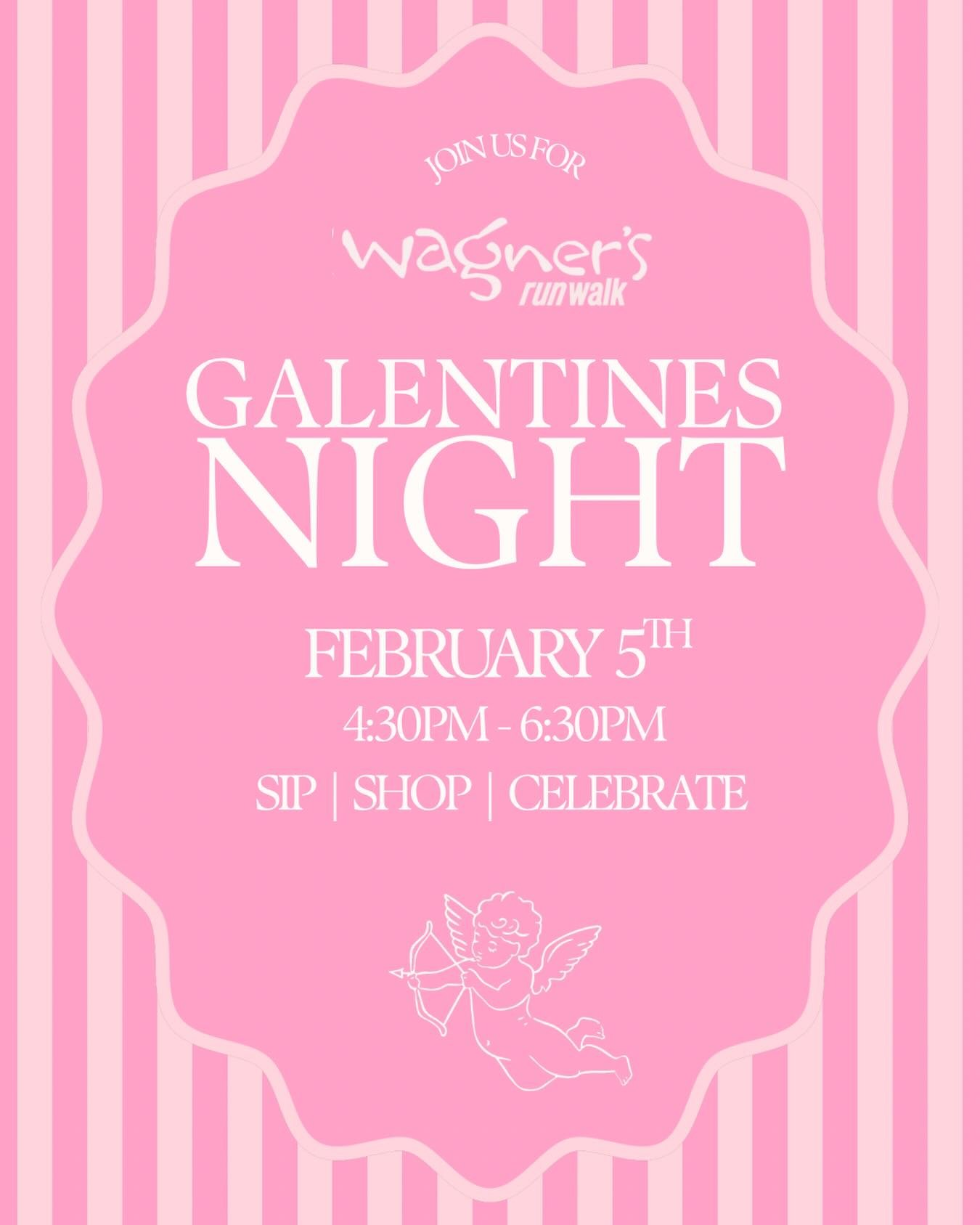 💖 Galentine&rsquo;s Night at Wagner&rsquo;s RunWalk 💖
Grab your girls and join us for one of our most-loved nights of the year! Book your ticket now via the link in our bio!

💗 Galentine&rsquo;s Night is all about celebrating women with a fun, fee