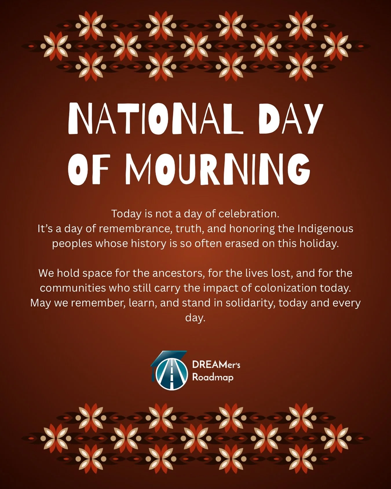 Today, we pause in remembrance and truth.
For many Indigenous people, Thanksgiving is not a celebration, it&rsquo;s a Day of Mourning. A time to honor ancestors, acknowledge the violence and displacement their communities endured, and recognize the i