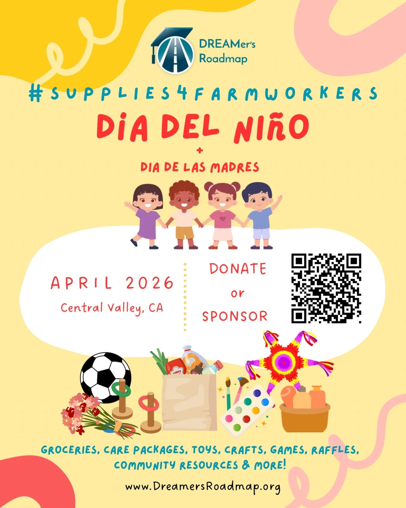 Dia Del Ni&ntilde;o + Dia De Las Madres distribution 🌸 Children&rsquo;s Day +  Mother&rsquo;s Day 

We&rsquo;re getting ready to show up for our Farmworker community in the Central Valley who give so much every day.
Last year we distributed 10,300+ 