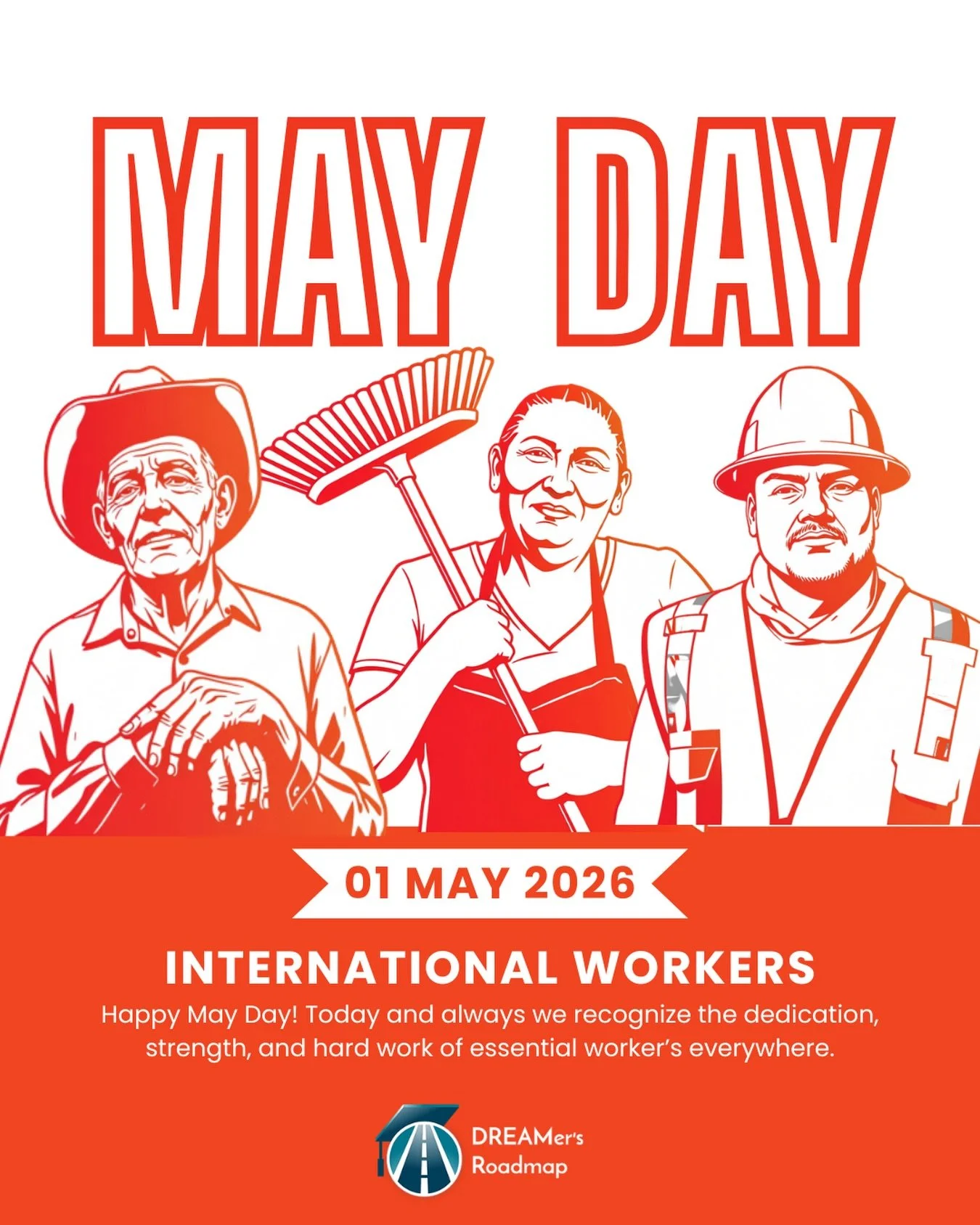 May Day ✊🏽

Today is International Workers&rsquo; Day, a day to honor all essential workers who show up for us every day and keep our communities going.

We see you. We appreciate you. We stand with you.

Gracias por todo lo que hacen💙

#mayday #es