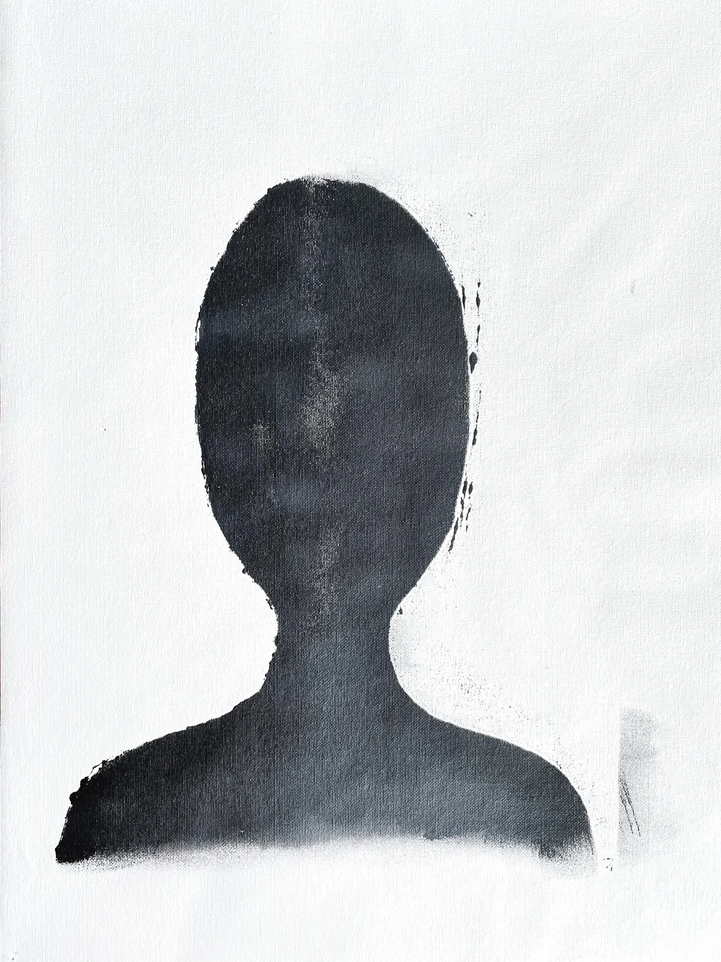 Under the Clouds 11, acrylic on unstretched canvas, 18 x 24"