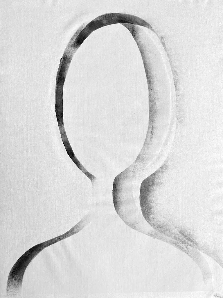 Beneath the Clouds 23, acrylic on unstretched canvas, 18 x 24"