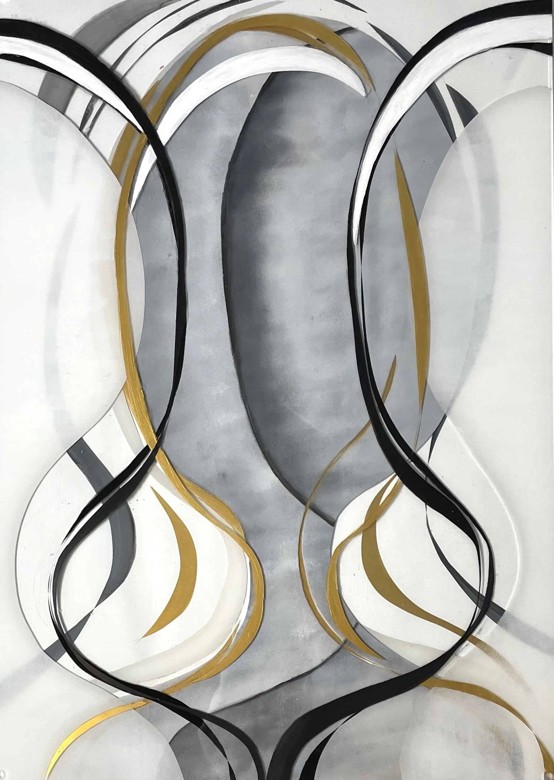 Here and Not Here/ There, Acrylic on plexiglass, 34 x 23 (available for acquisition and exhibition)