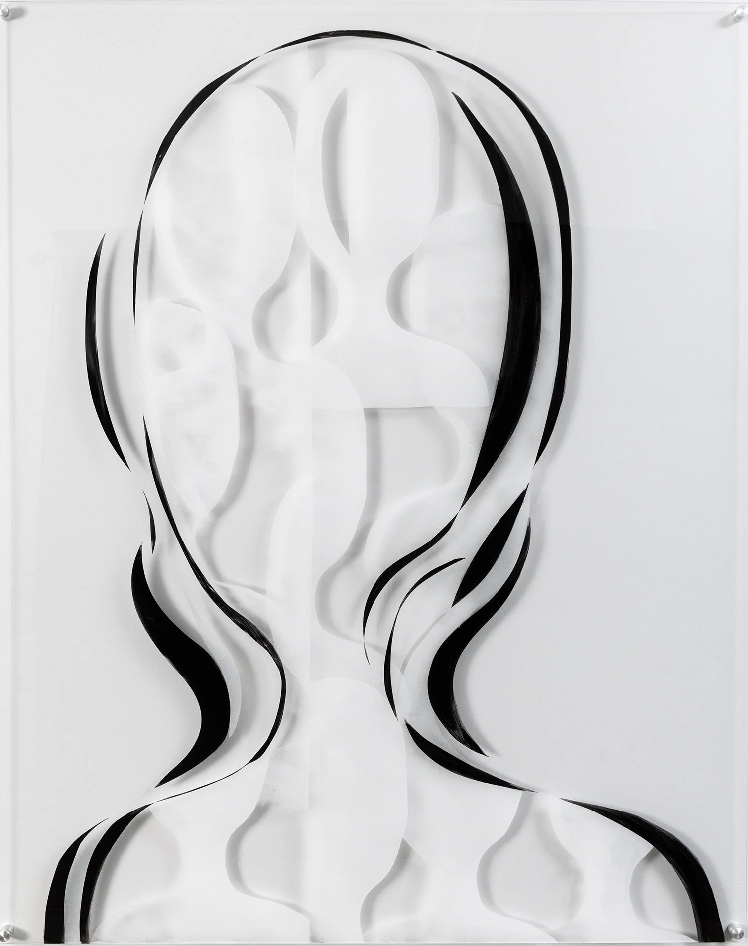 Quiet Reflections, acrylic on plexiglass, 48 x 60"